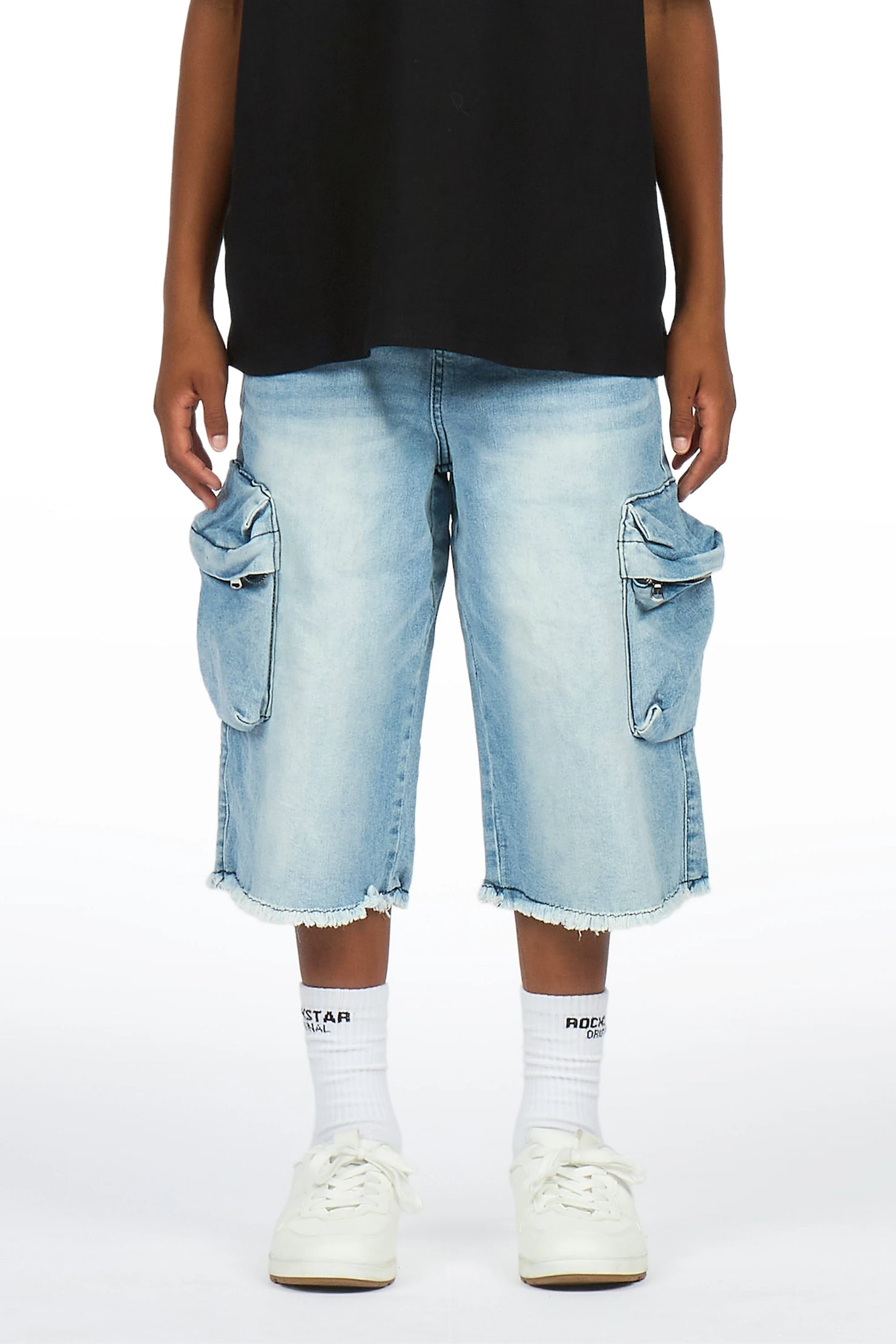Boys Grand Light Wash Jort