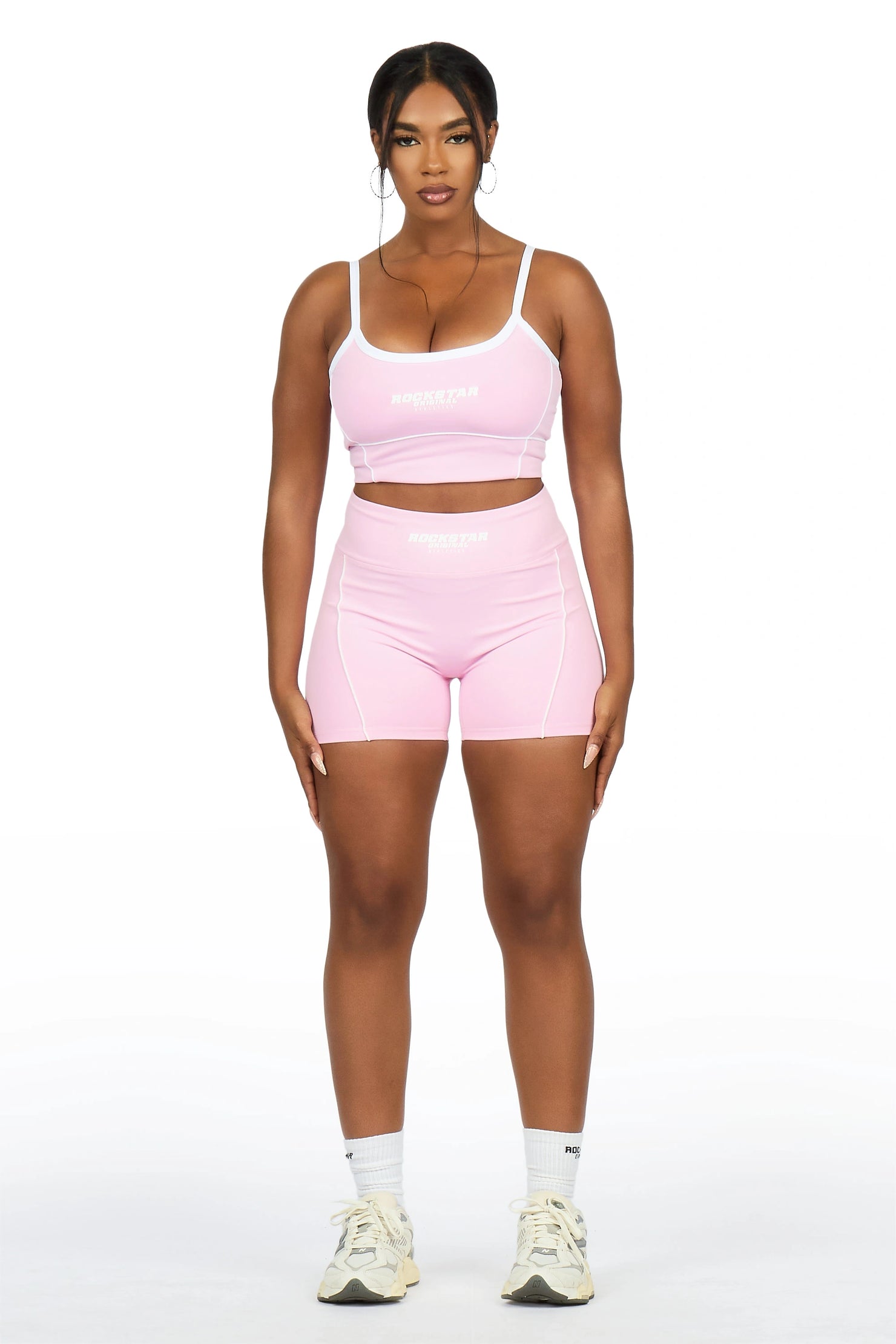 Lamiria Pink Active Bike Short Set