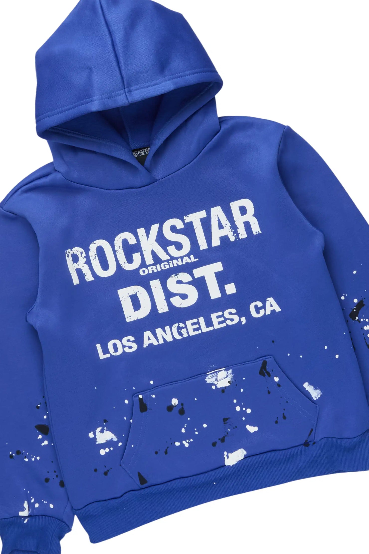 Boys Scottie 2.0 Royal Blue Hoodie/Stacked Flare Track Set