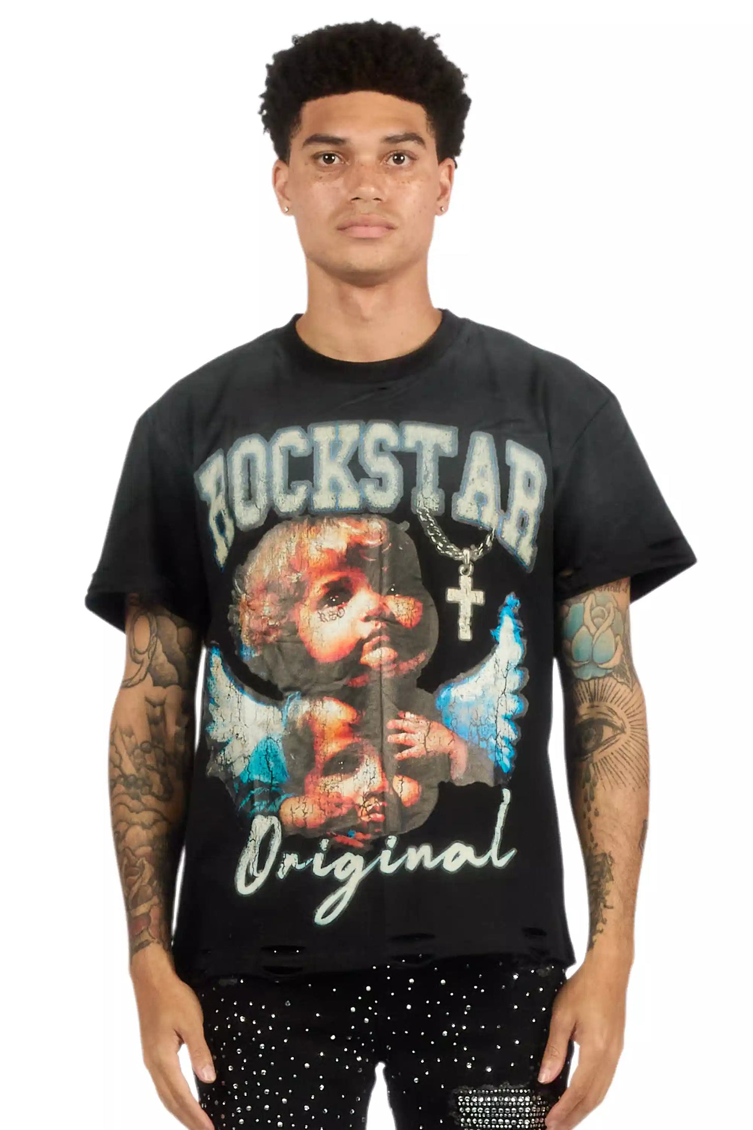 Dieter Black Oversized Graphic T-Shirt