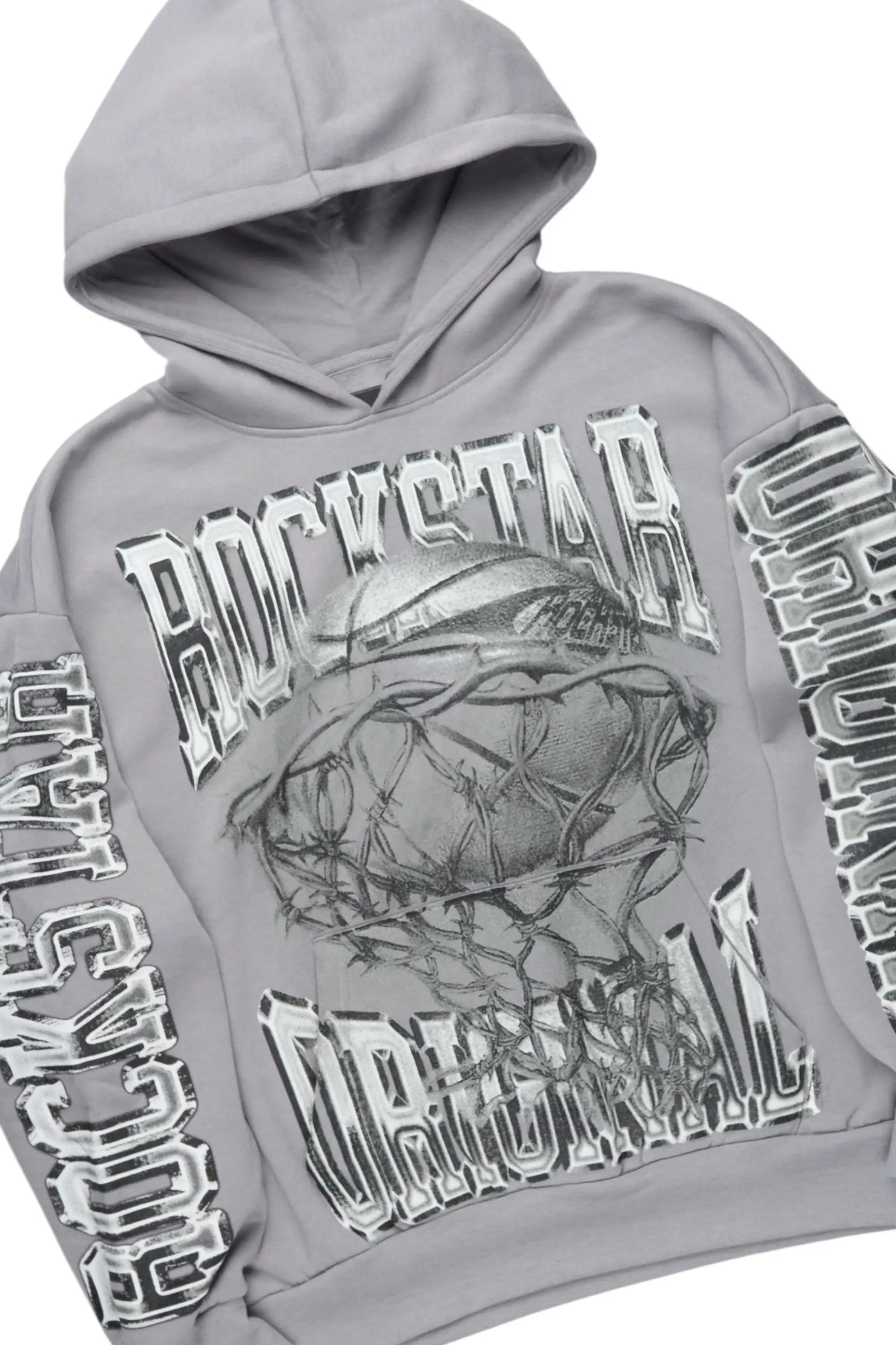 Rleague Grey Hoodie/Baggy Pant Track Set