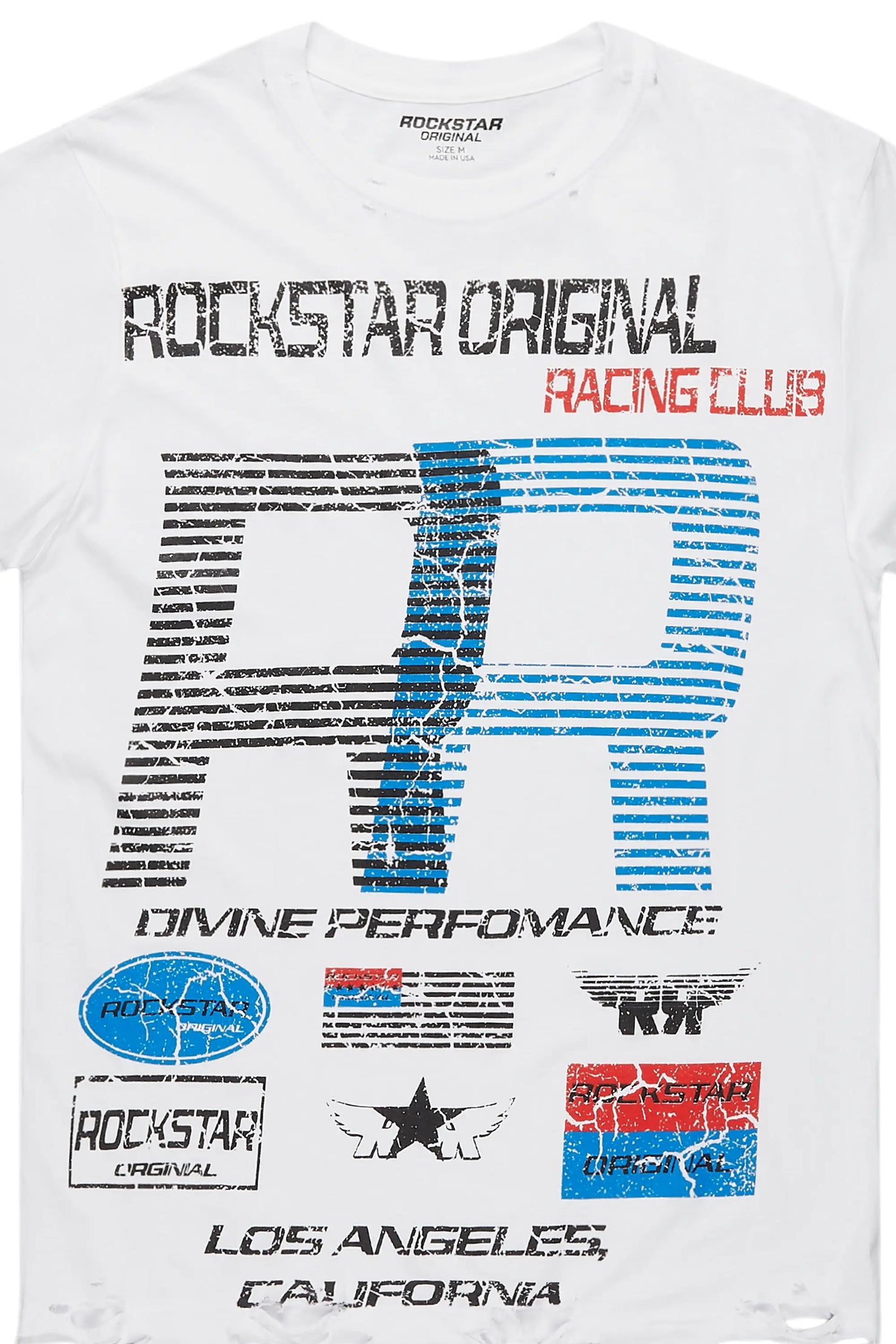 RSO Racing Club White Graphic T-Shirt