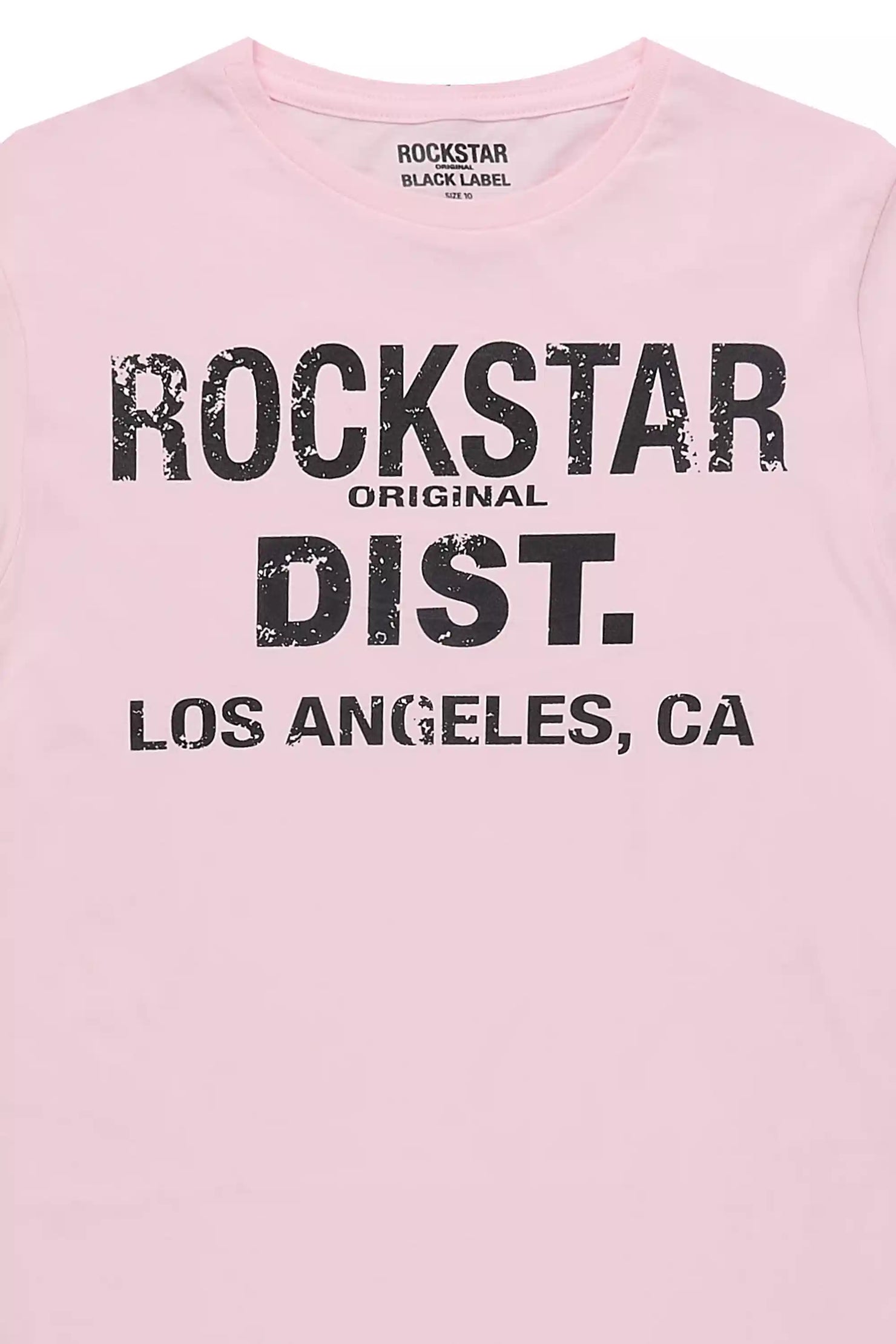 Boys Koen Light Pink/Black Graphic T-Shirt