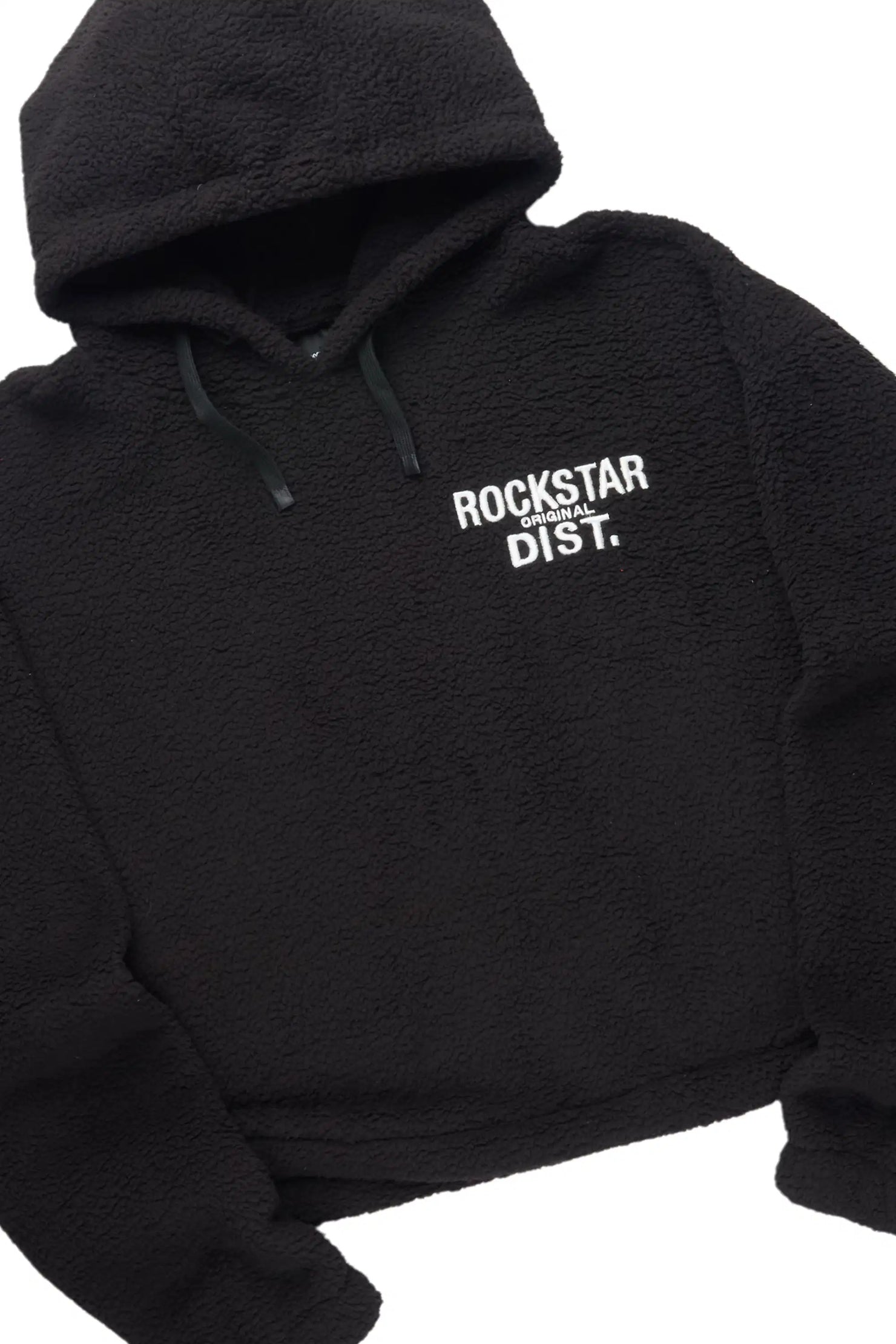 Nykeema Black Sherpa Baggy Fit Track Set