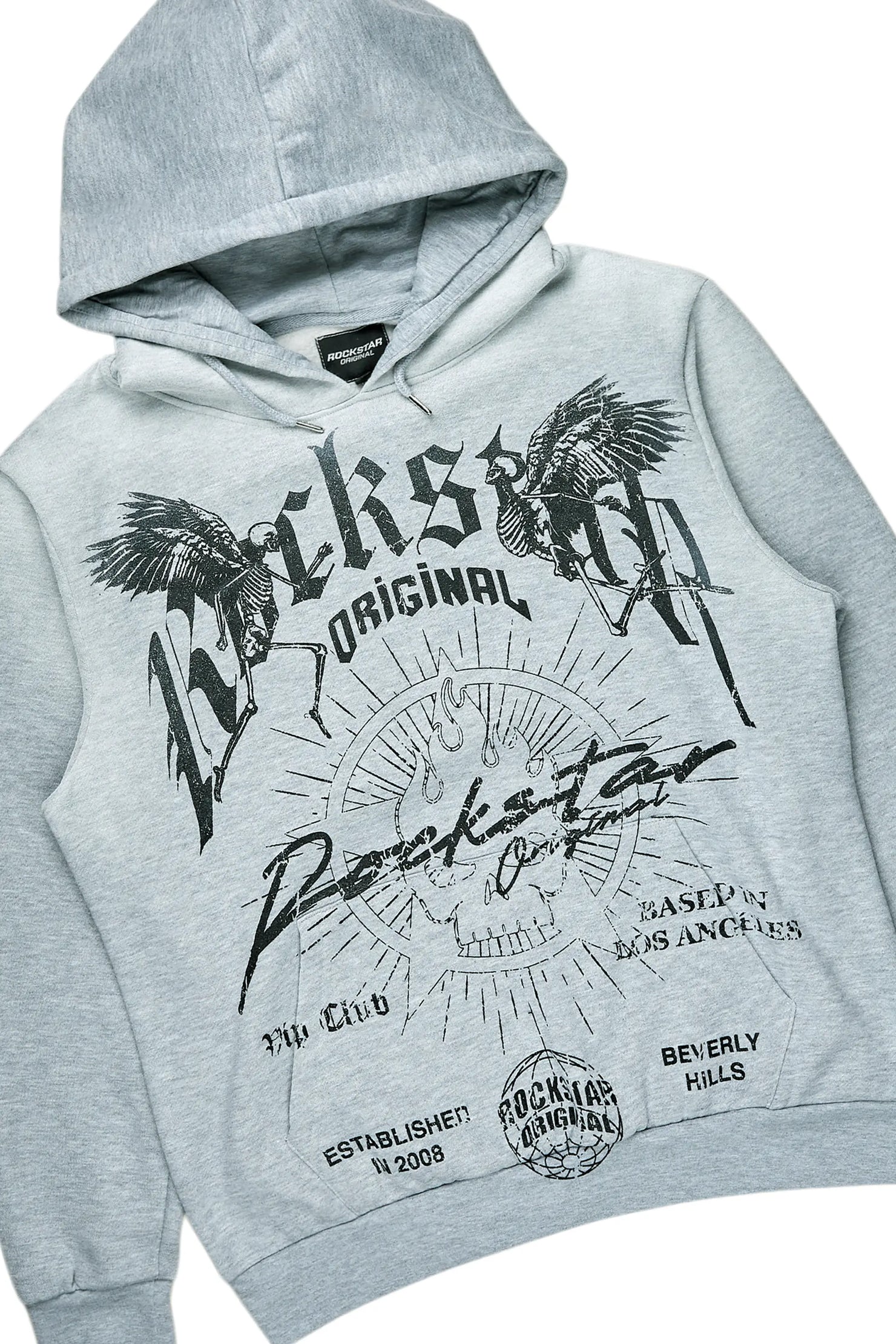 Tally Heather Grey Slim Fit Hoodie Track Set