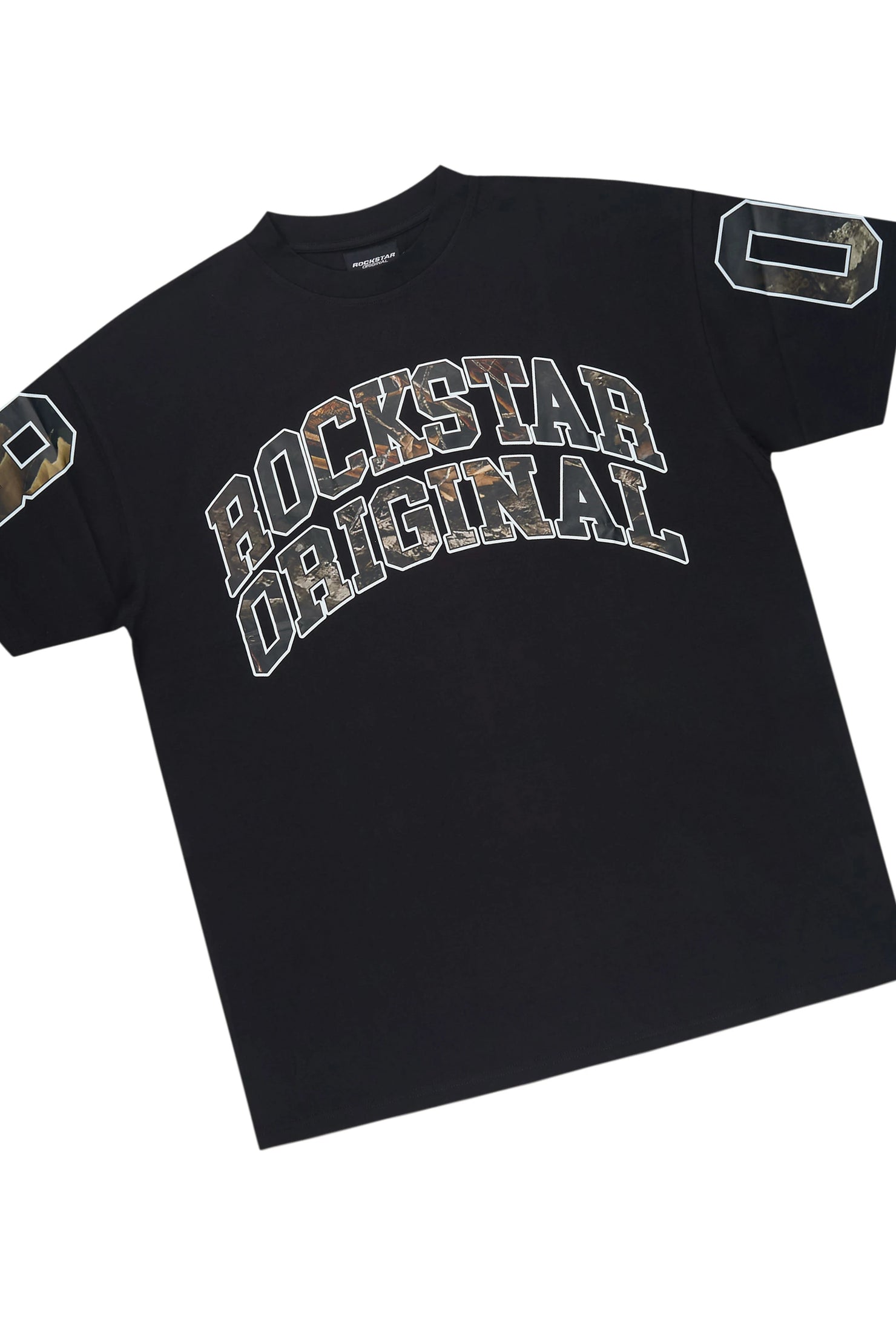 Desiero Black Camo T-Shirt Short Set