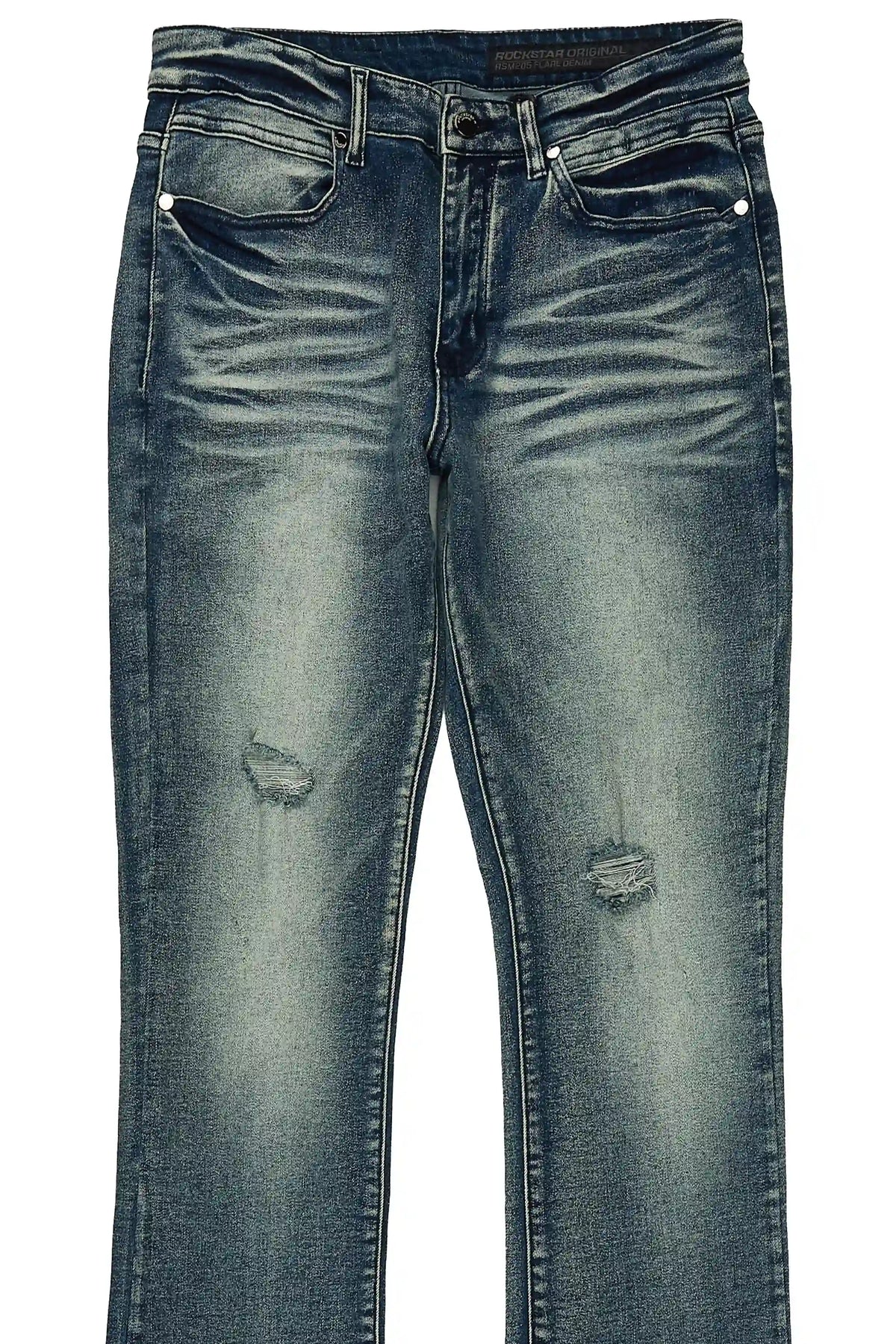 Macker Dark Blue Stacked Jean