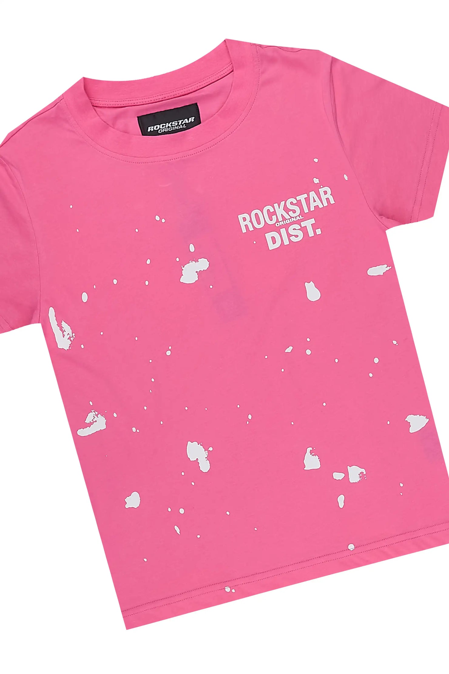 Girls Rafaela Pink/Pink T-Shirt Jort Set