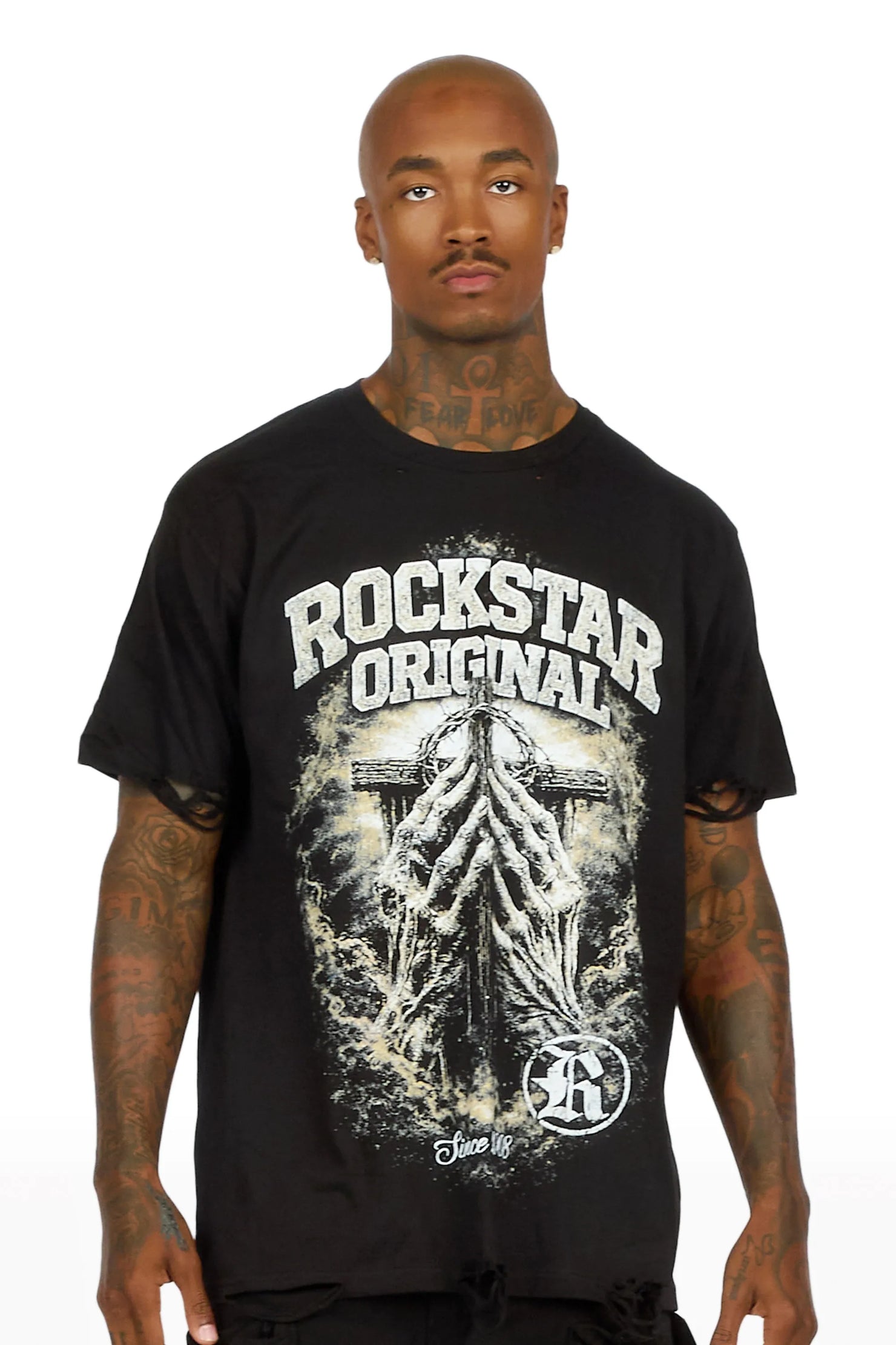 Westbrook Black Oversized Graphic T-Shirt