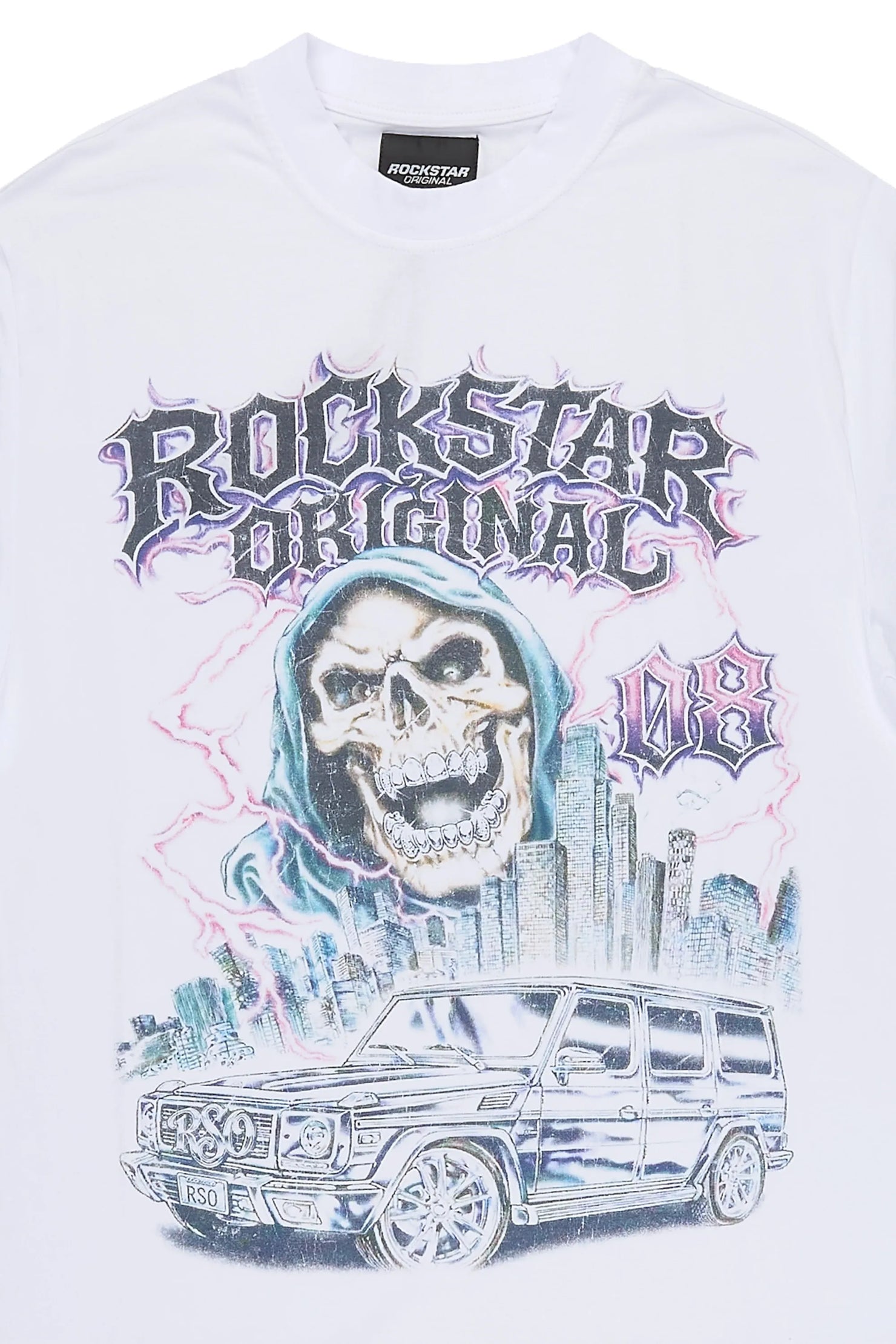 Boys Imani White Graphic T-Shirt