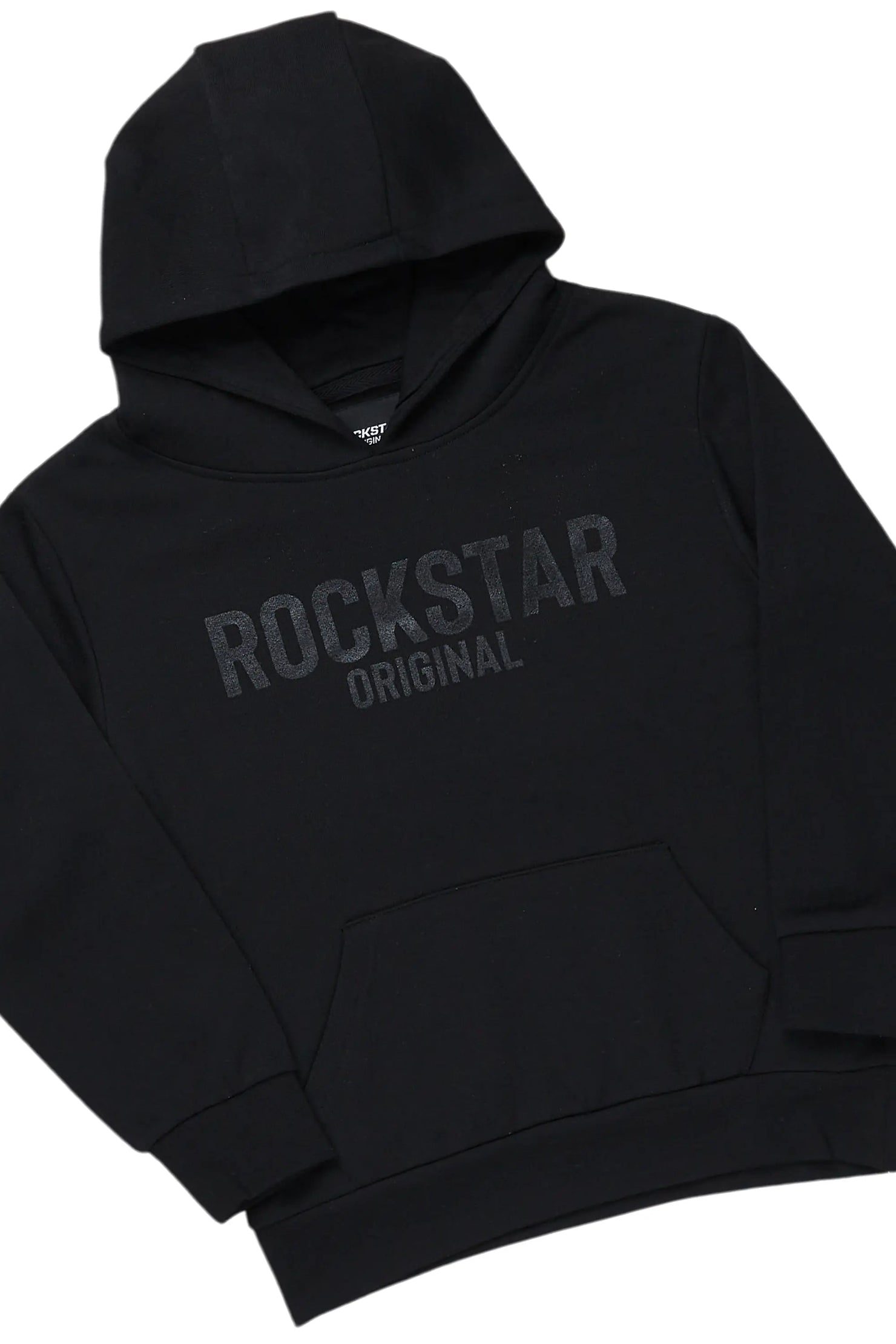 Boys Sana Black Baggy Fit Pant Set