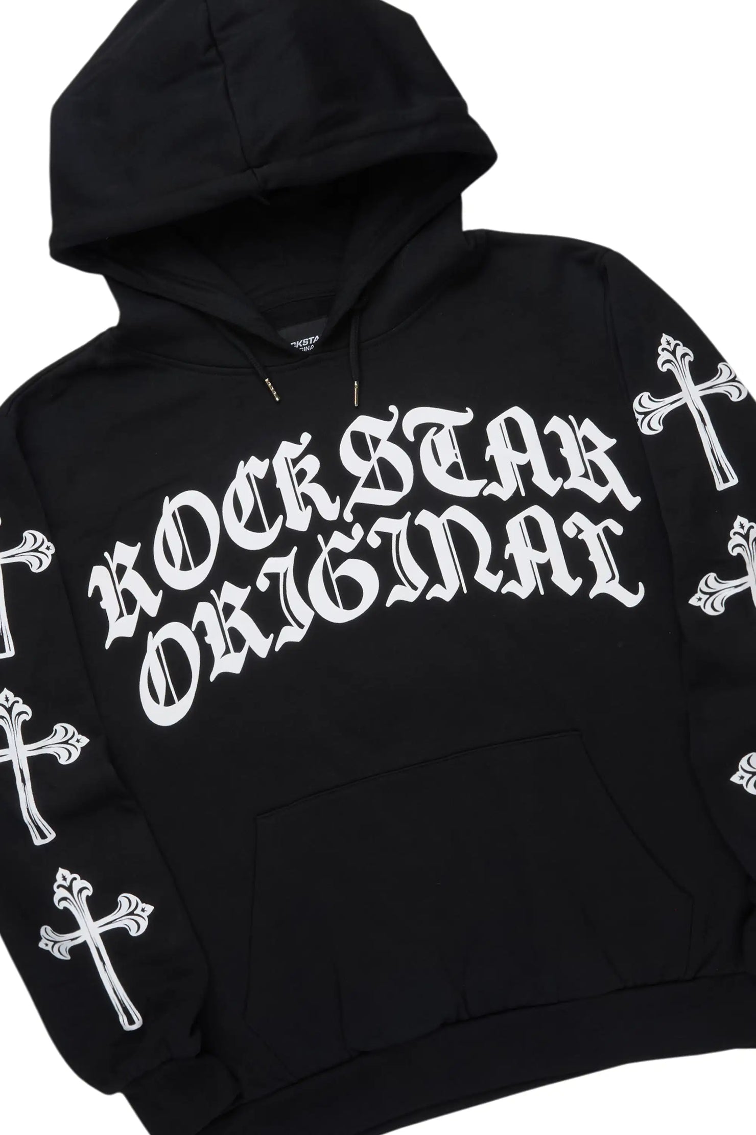 Michael Black/White Hoodie/Stacked Flare Track Set