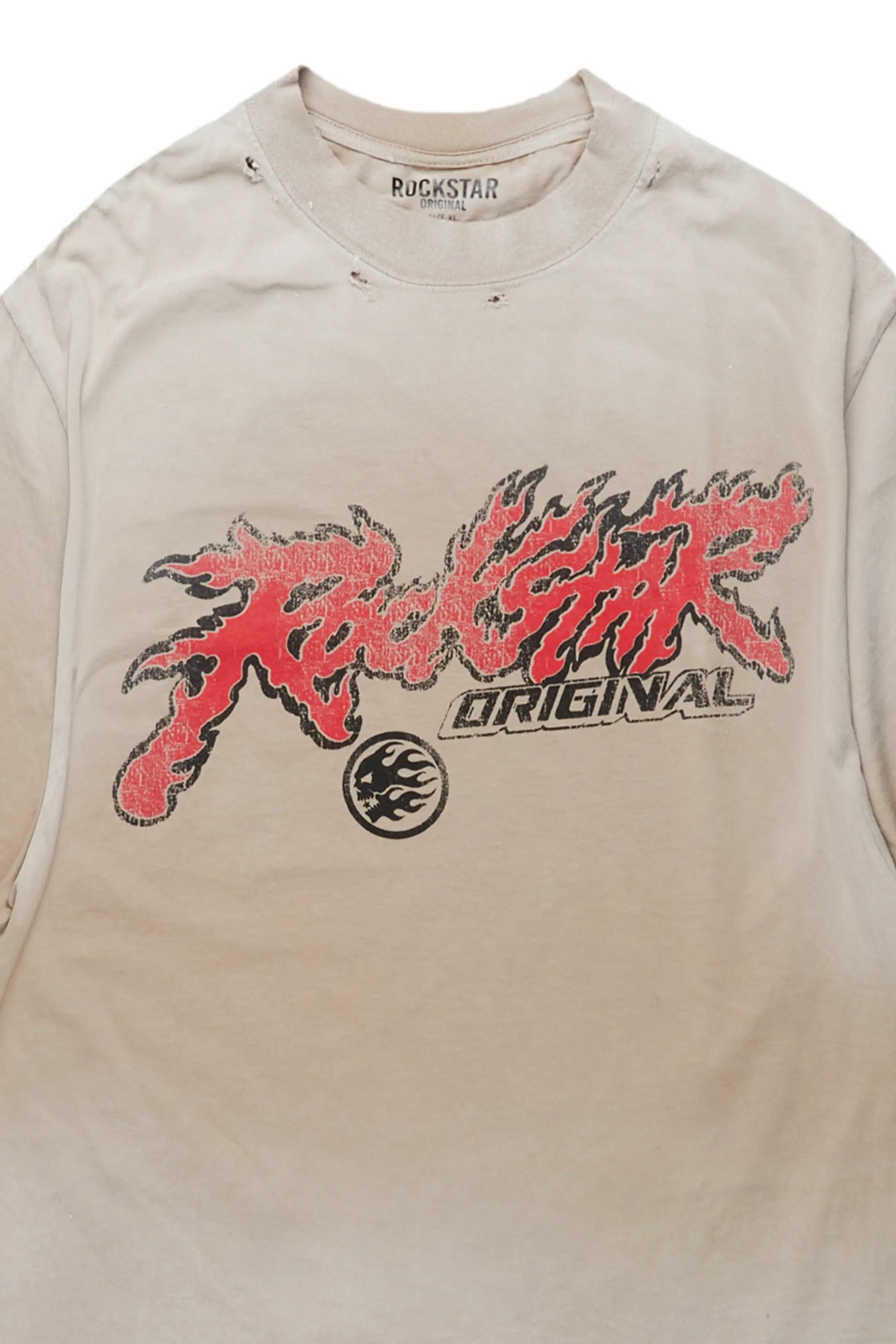 Yash Oatmeal Oversized T-Shirt