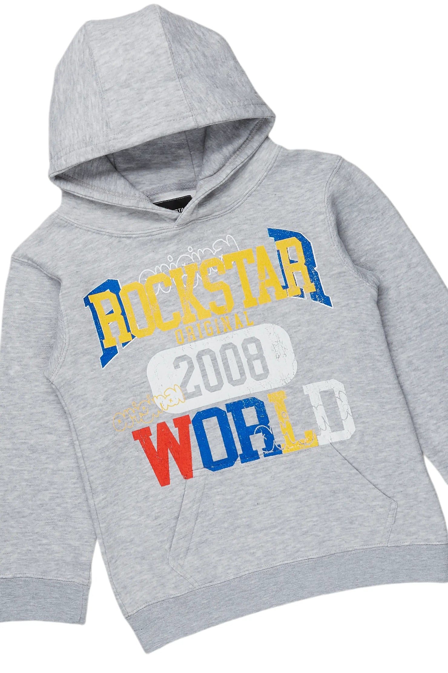 Boys Daria Grey Hoodie/Stacked Flare Jean Set