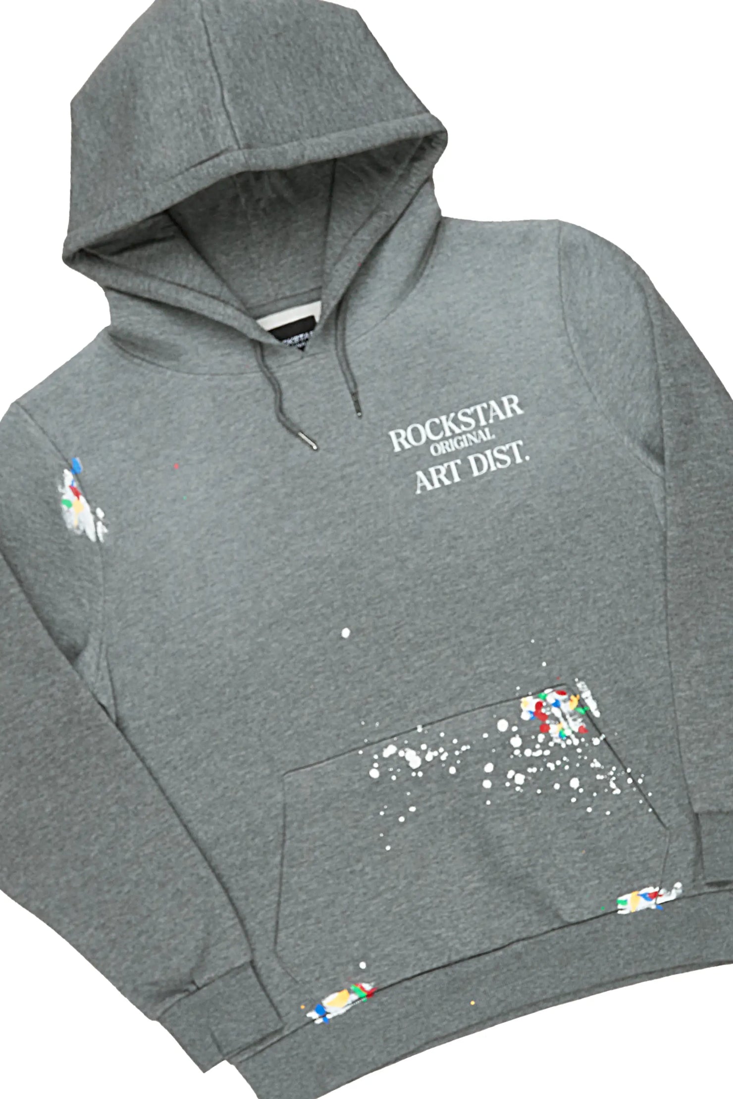 Rockstar Art Dist. Vintage Grey Hoodie Slim Fit Pant Set