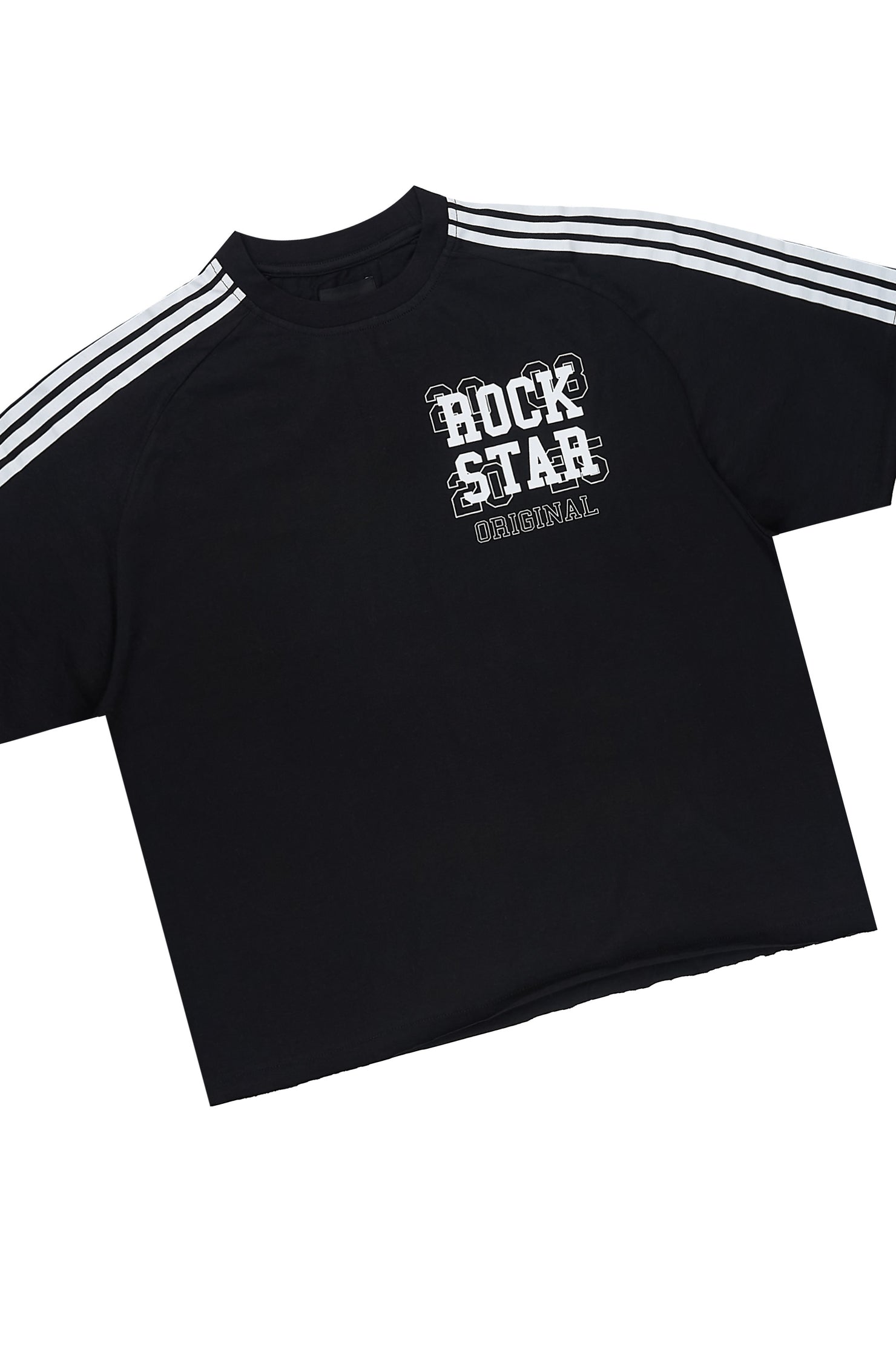 Berco Black T-Shirt/Double Waisted Baggy Track Set