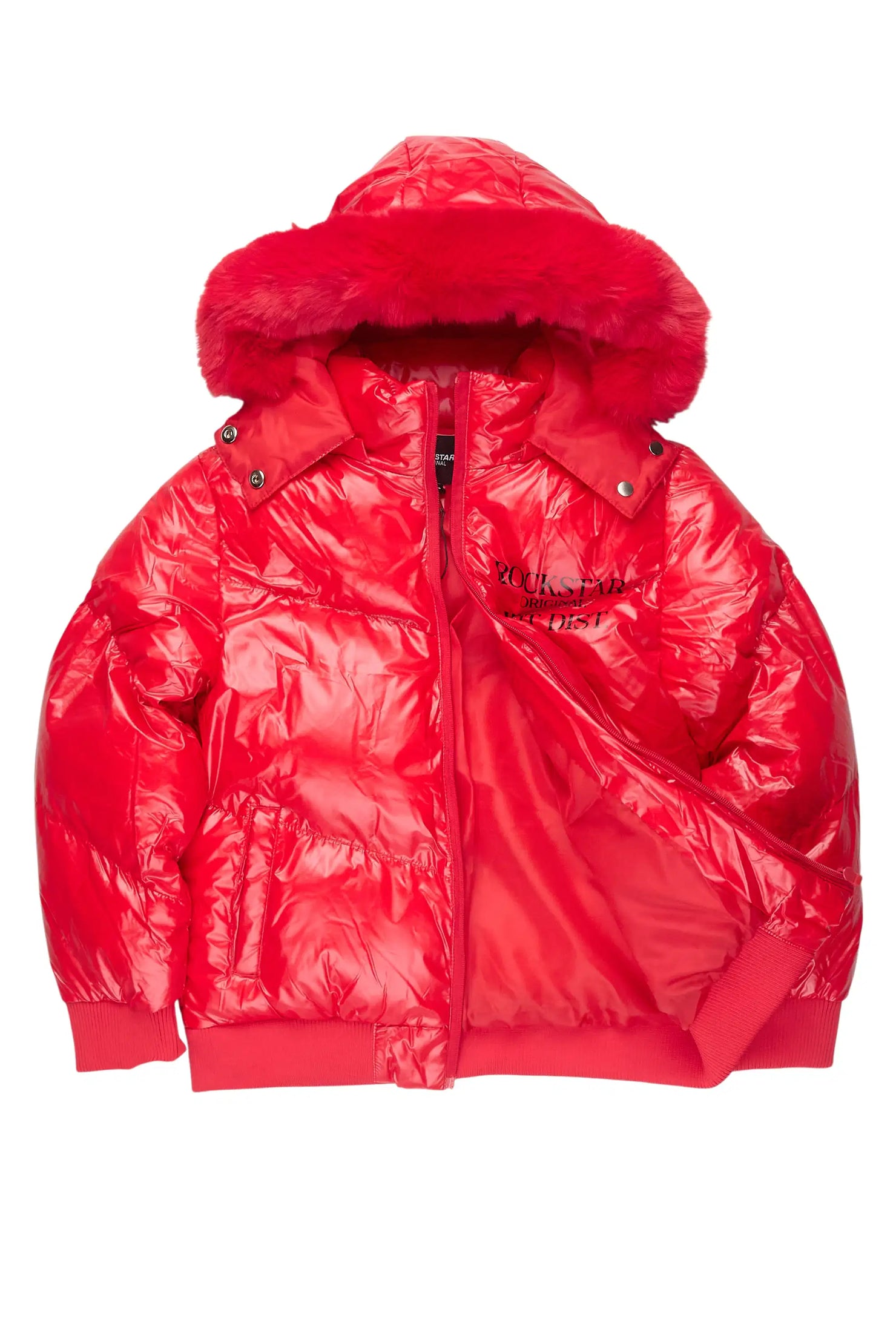 Girls Destina Red Puffer Jacket