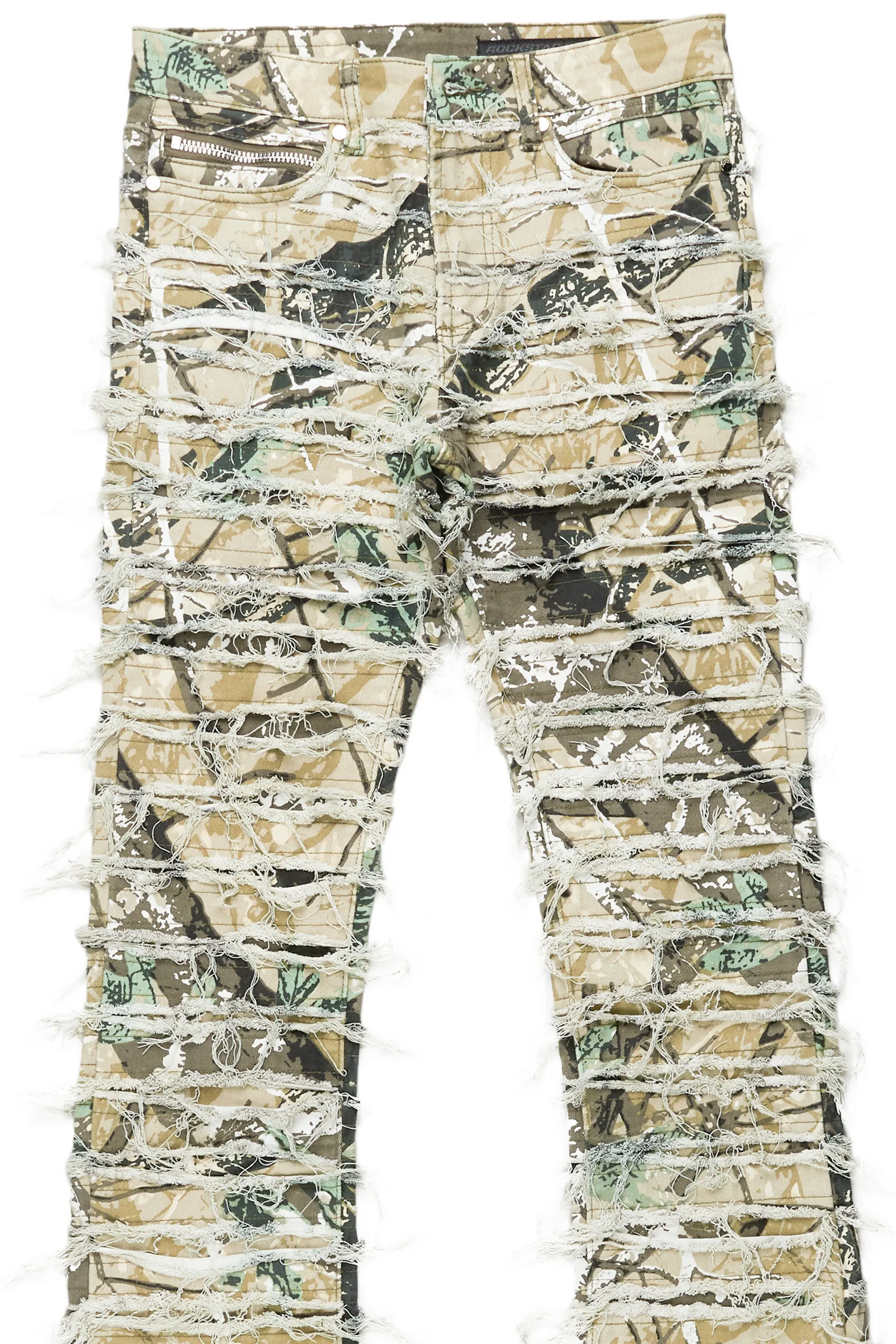 Cassius Tree Camo Stacked Flare Jean