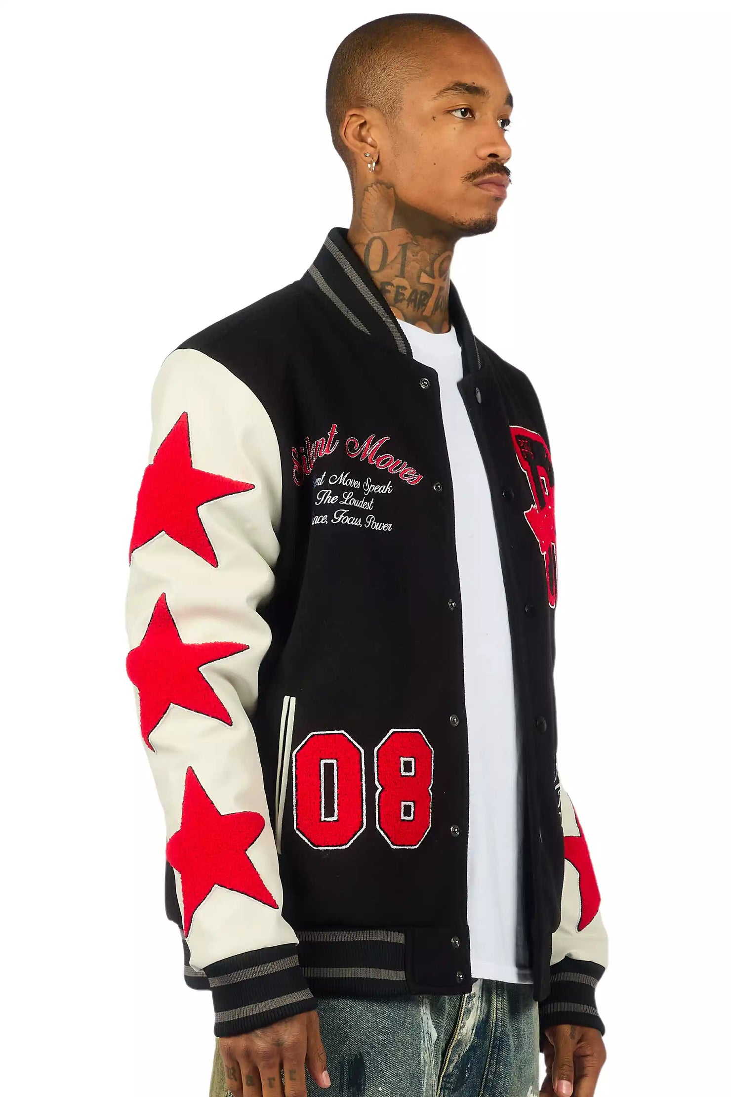 Zadok Black Varsity Jacket