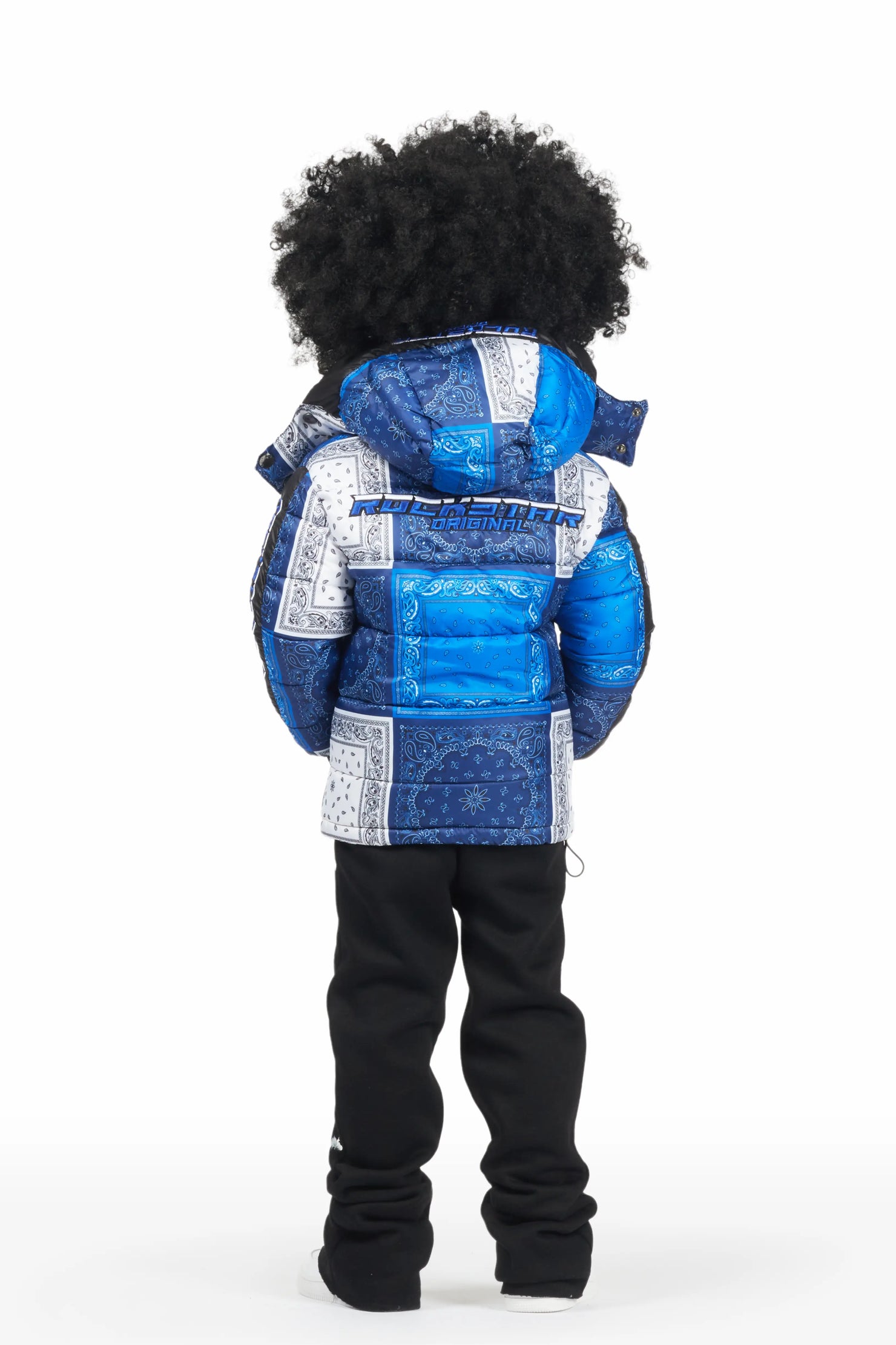 Girls Kyra Blue Puffer Jacket