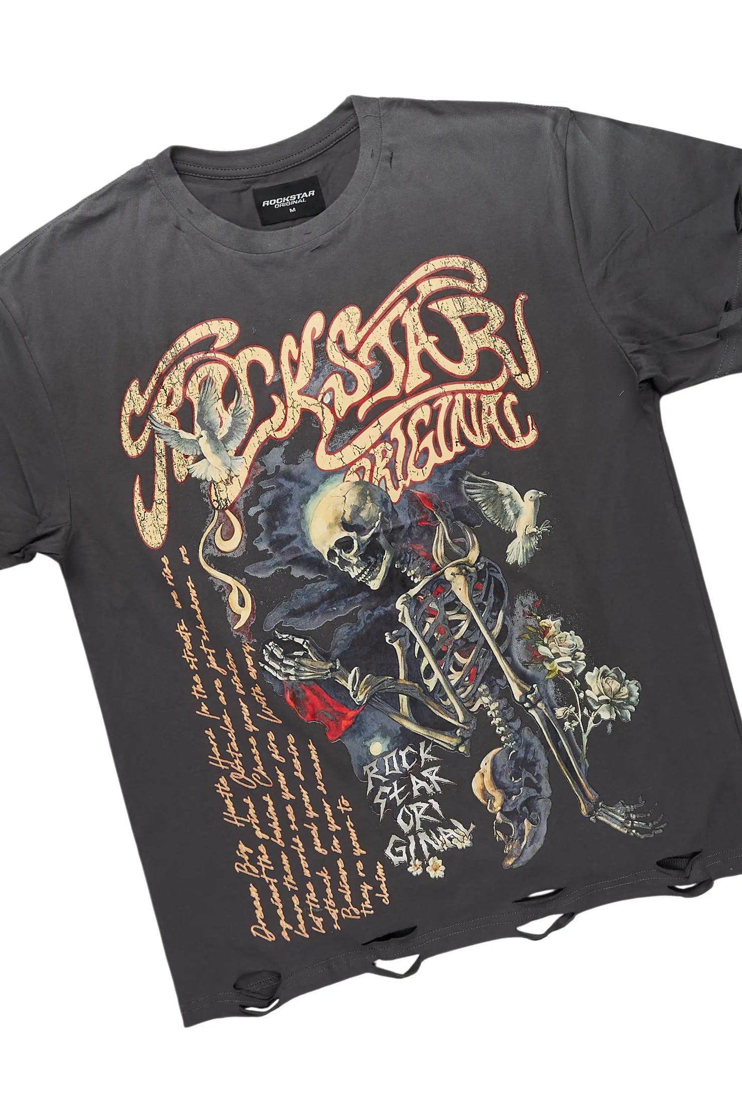 Danby Charcoal Oversized Graphic T-Shirt/Stacked Flare Jean Bundle