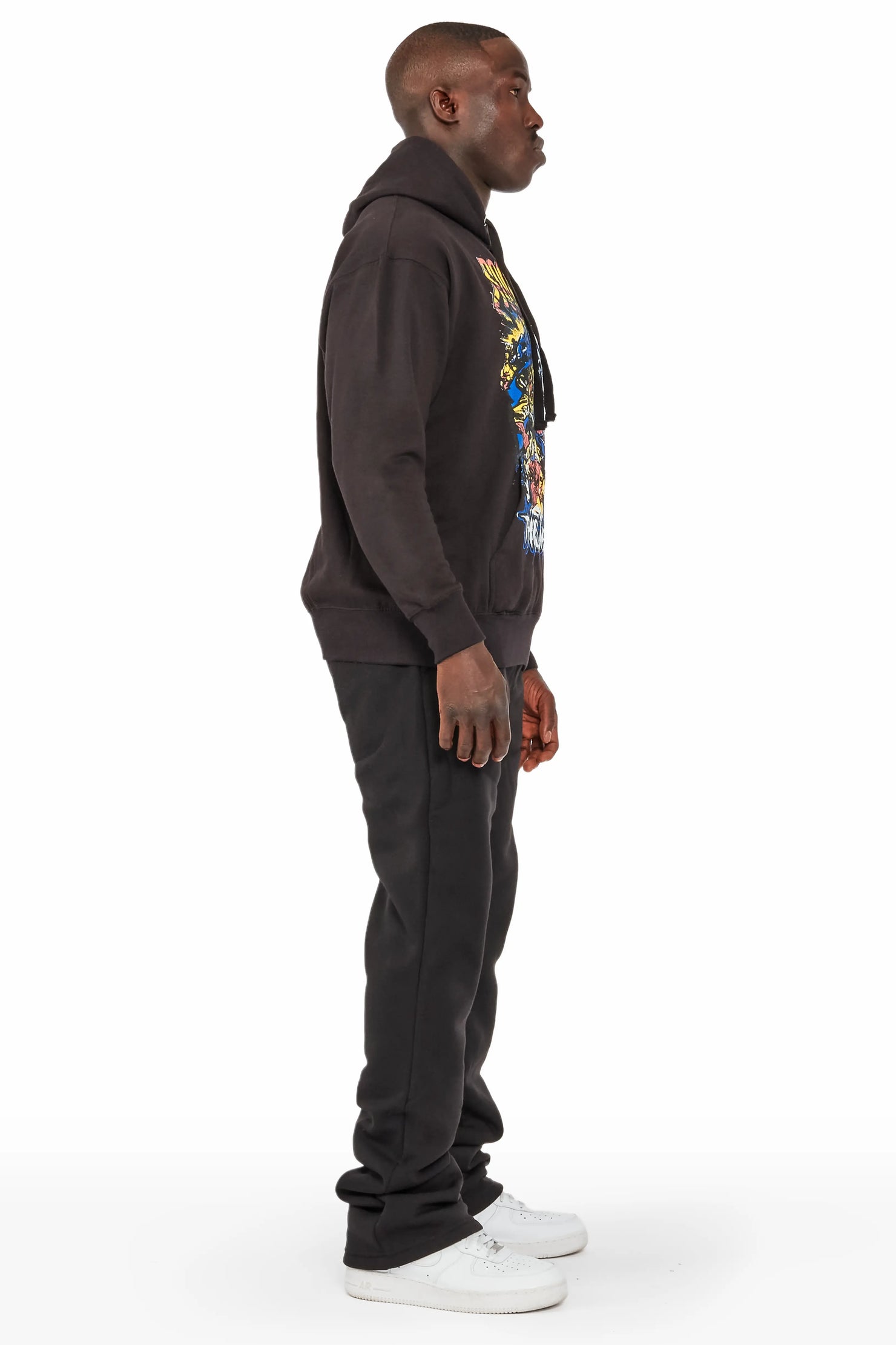 Normandie Black Hoodie Trackset