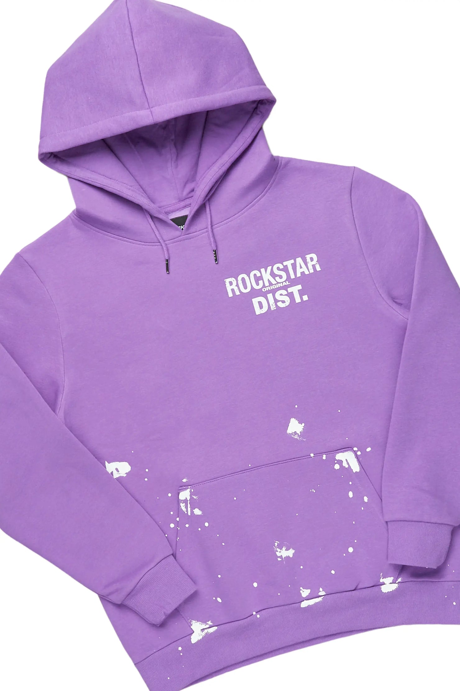 Raffer Purple Hoodie/Super Stacked Flare Pant Set