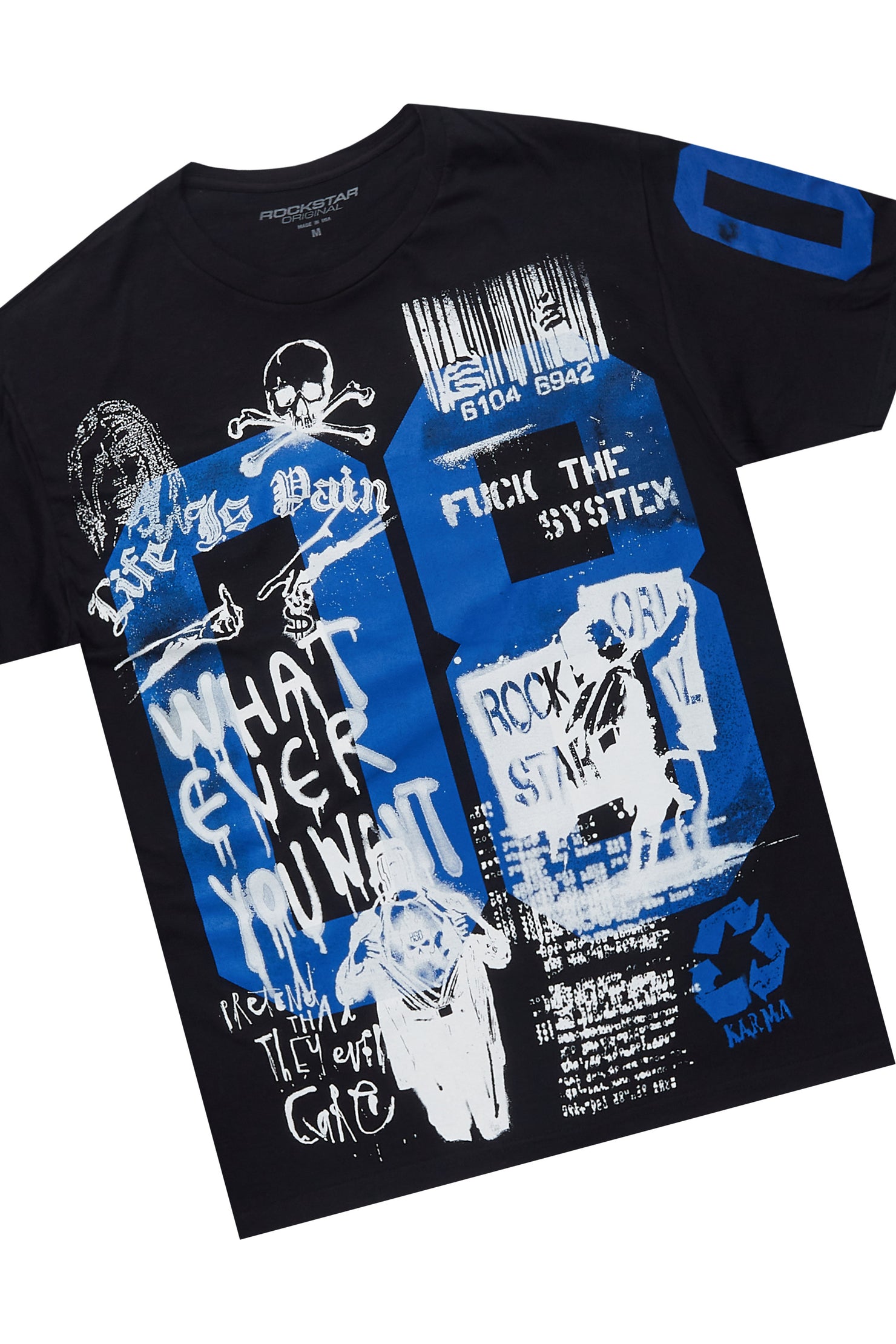 Grill Black/Blue T-Shirt/Denim Short Set