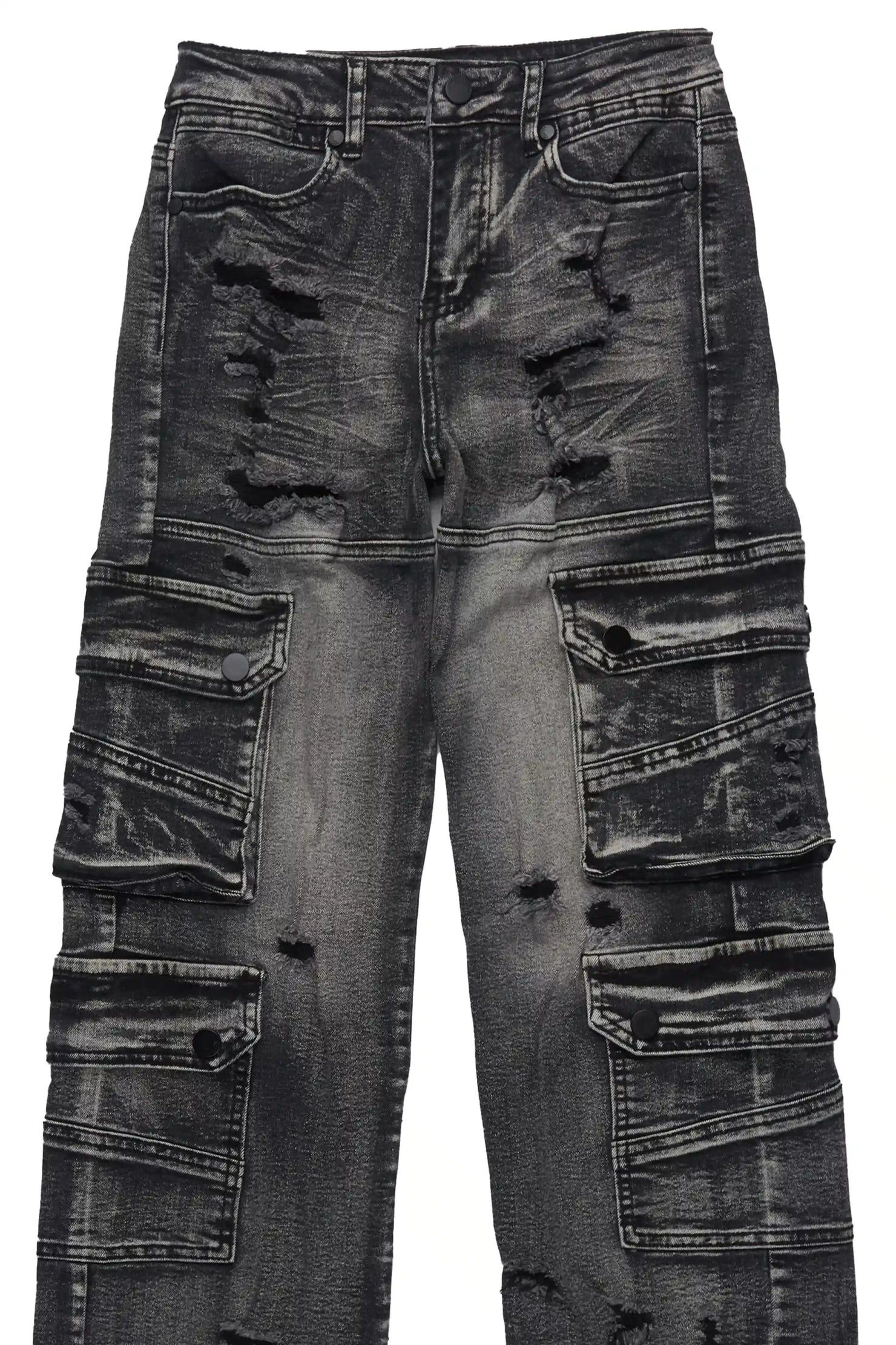 Boys Keylor Black Baggy Fit Jean