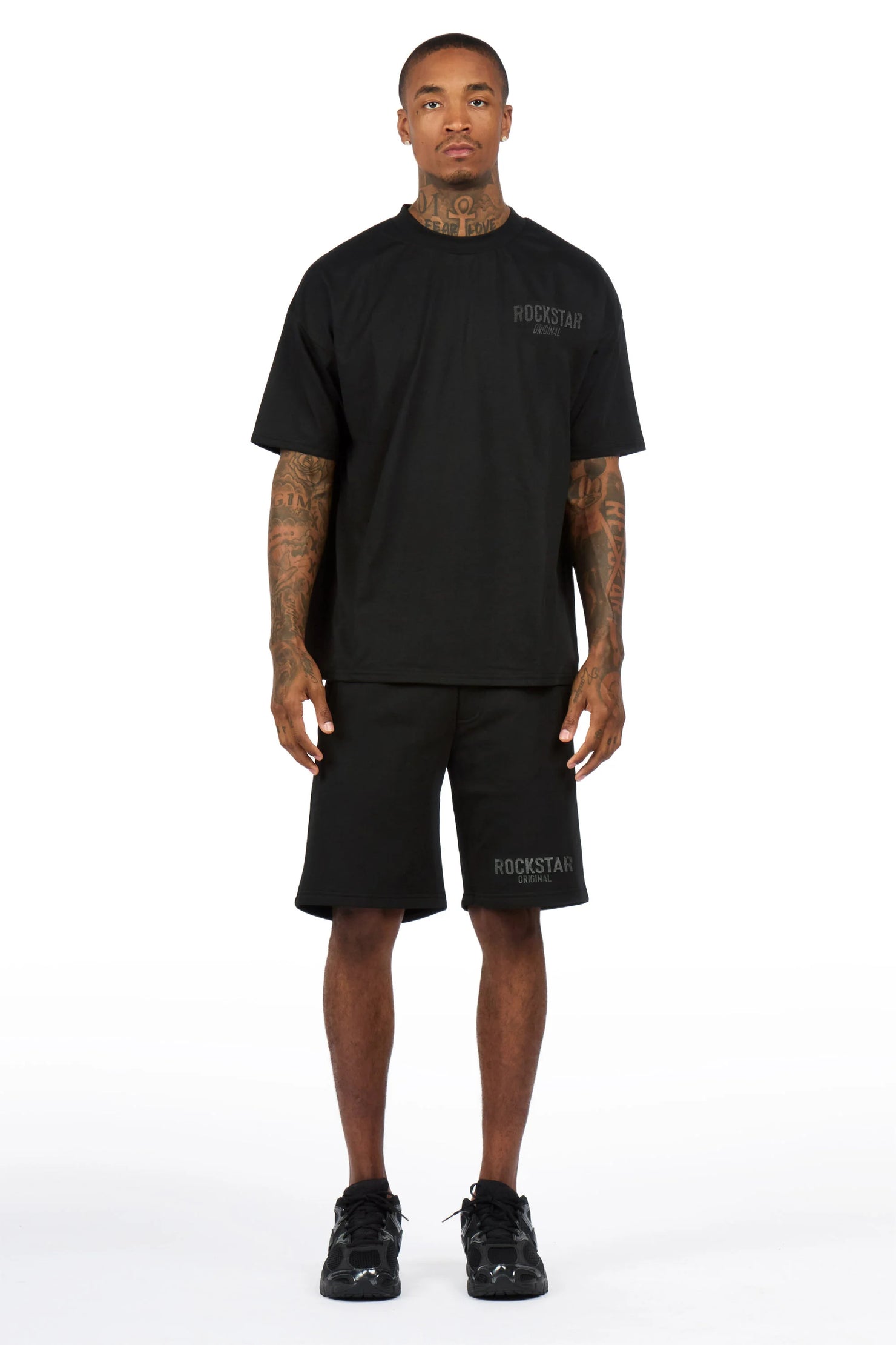 Sana Black/Black Short Set