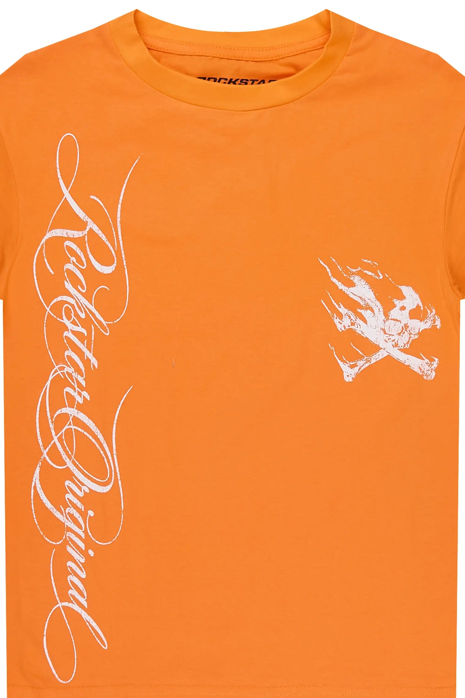 Boys Cobain Orange/White Graphic T-Shirt