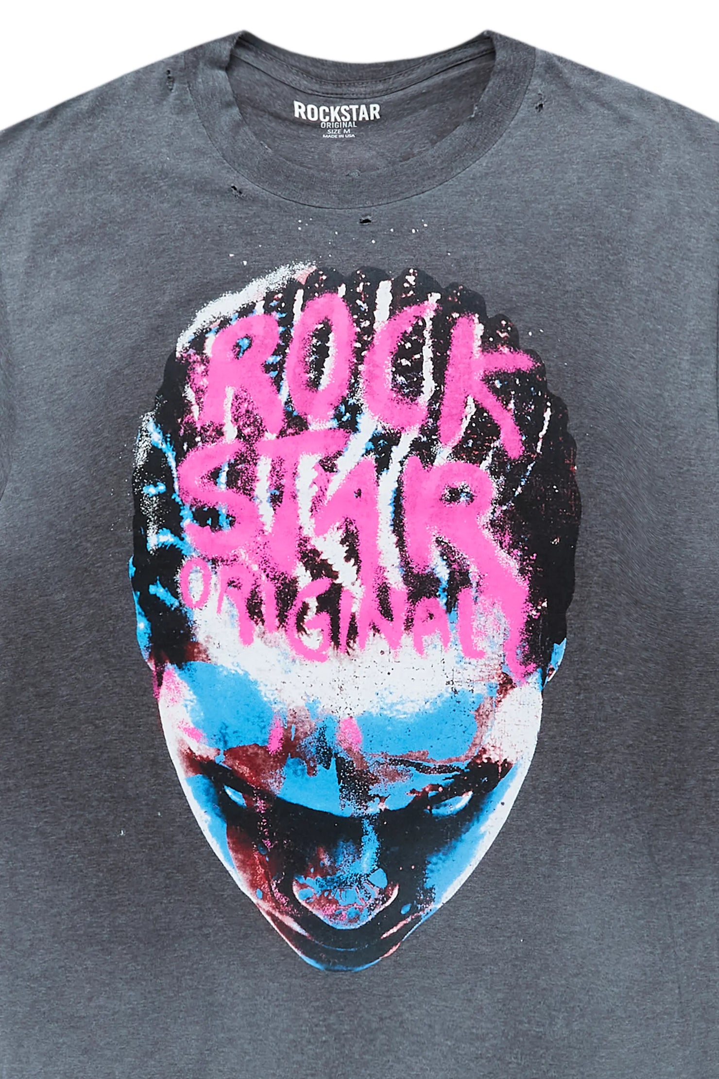 Rafe Heather Charcoal Graphic T-Shirt