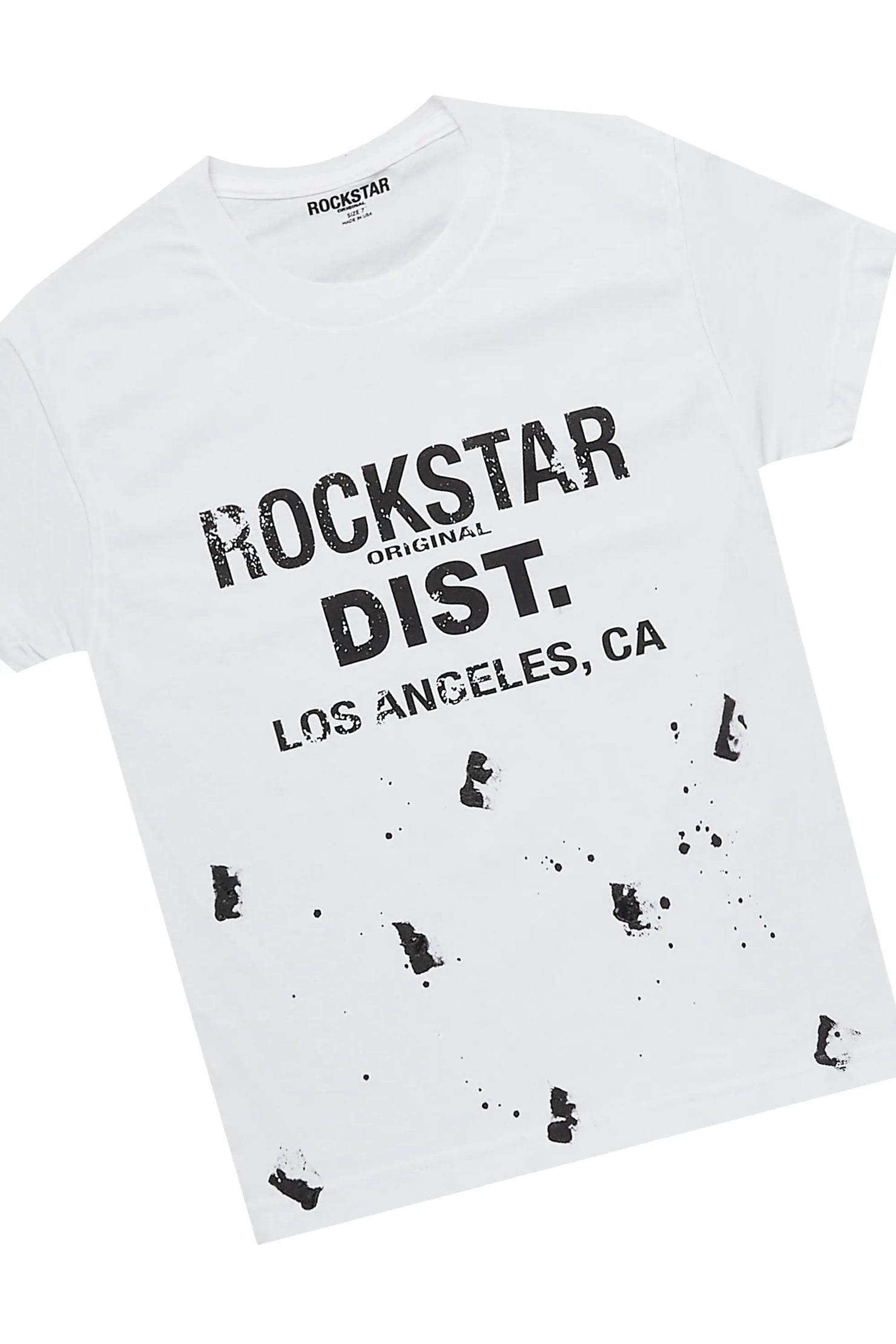 Boys Scottie White/Grey T-Shirt Short Set