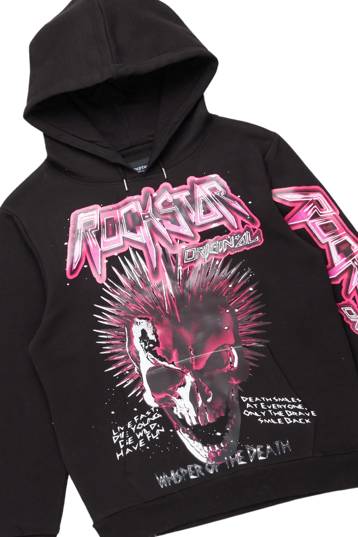 Obern Black Super Stacked Flare Track Pant Set