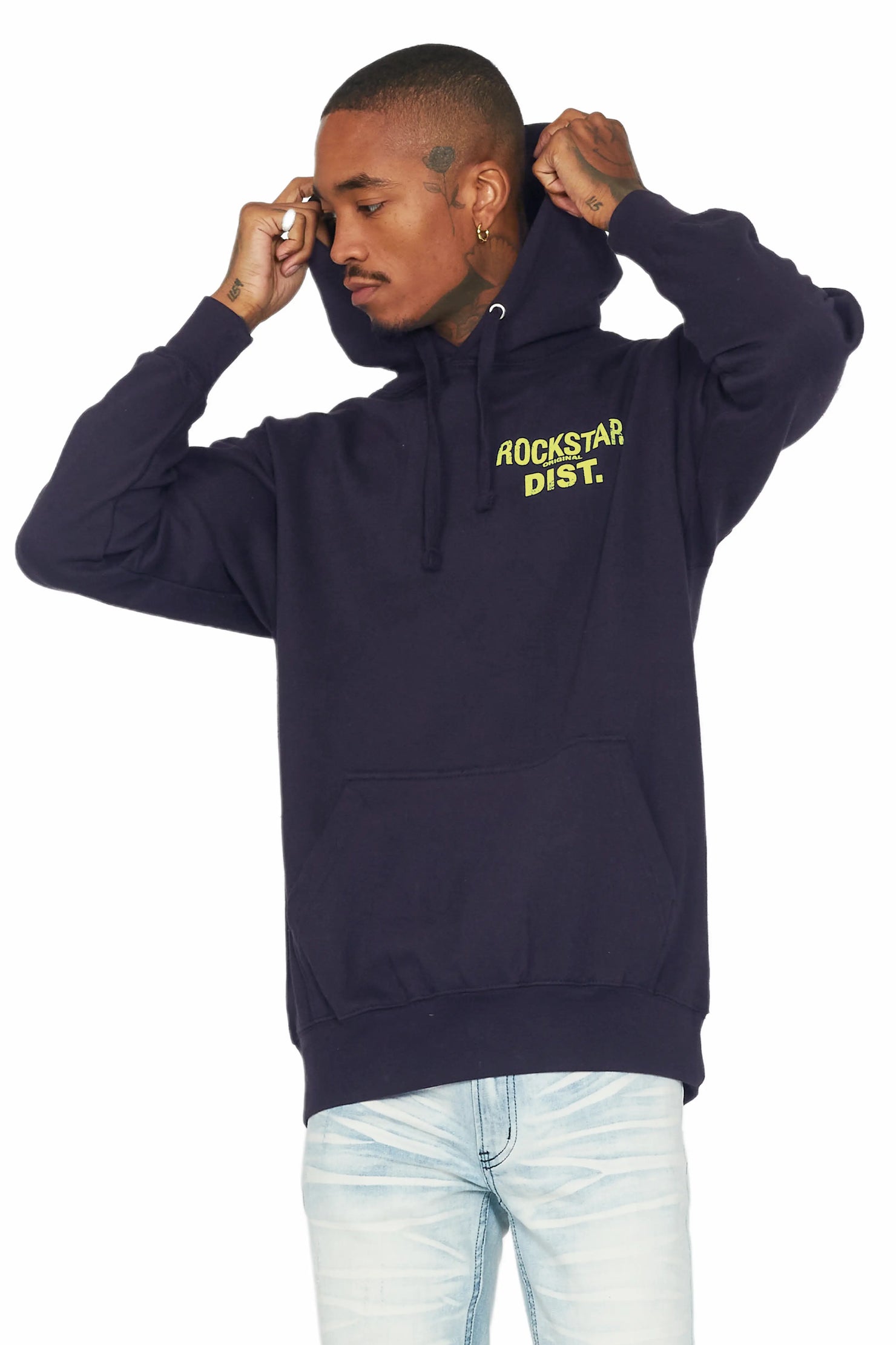 Lake Navy/Yellow Graphic Hoodie