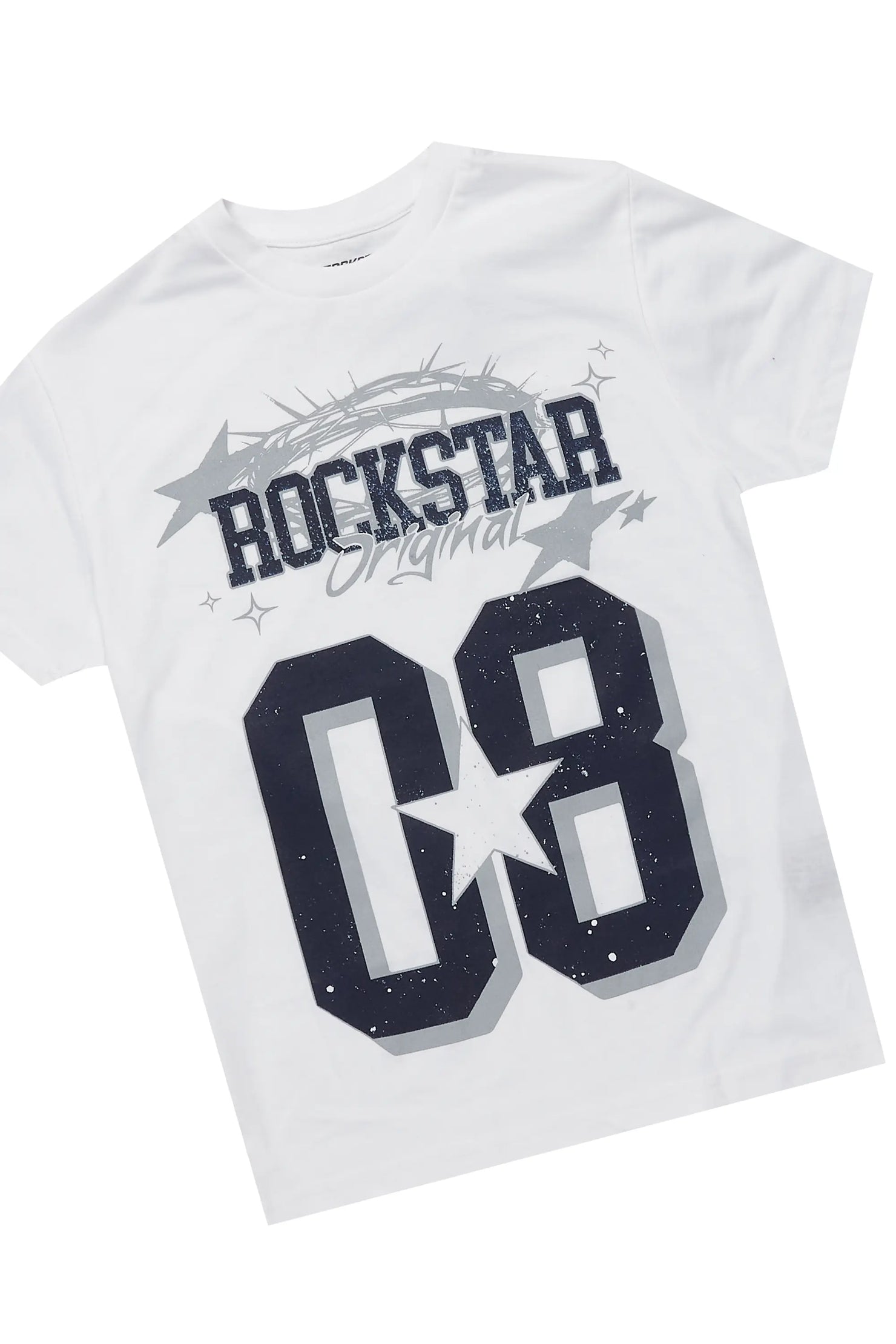 Boys Allstar White/Navy T-Shirt Short Set