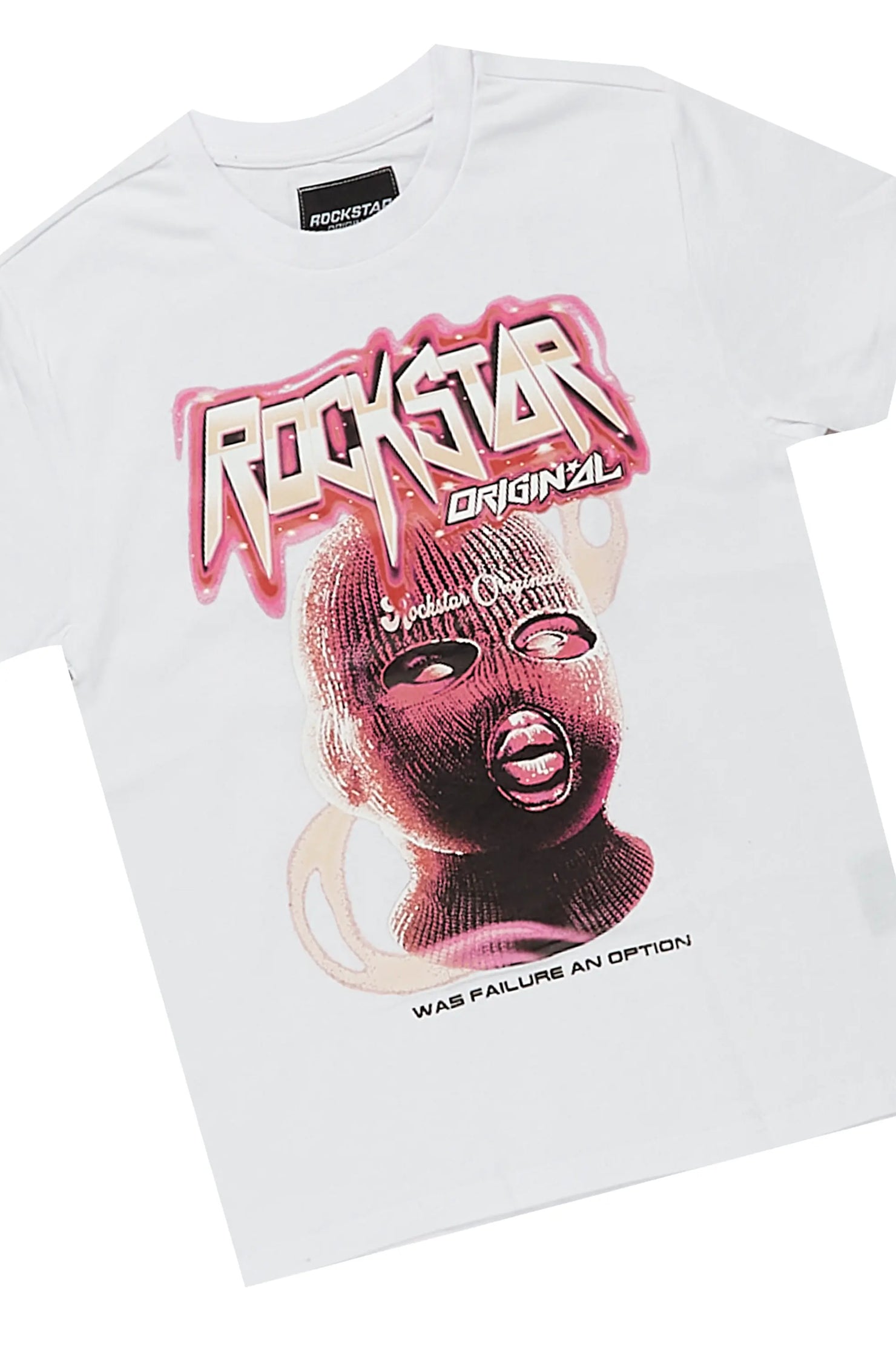 Girls Karasi White/Pink T-Shirt/Jean Set