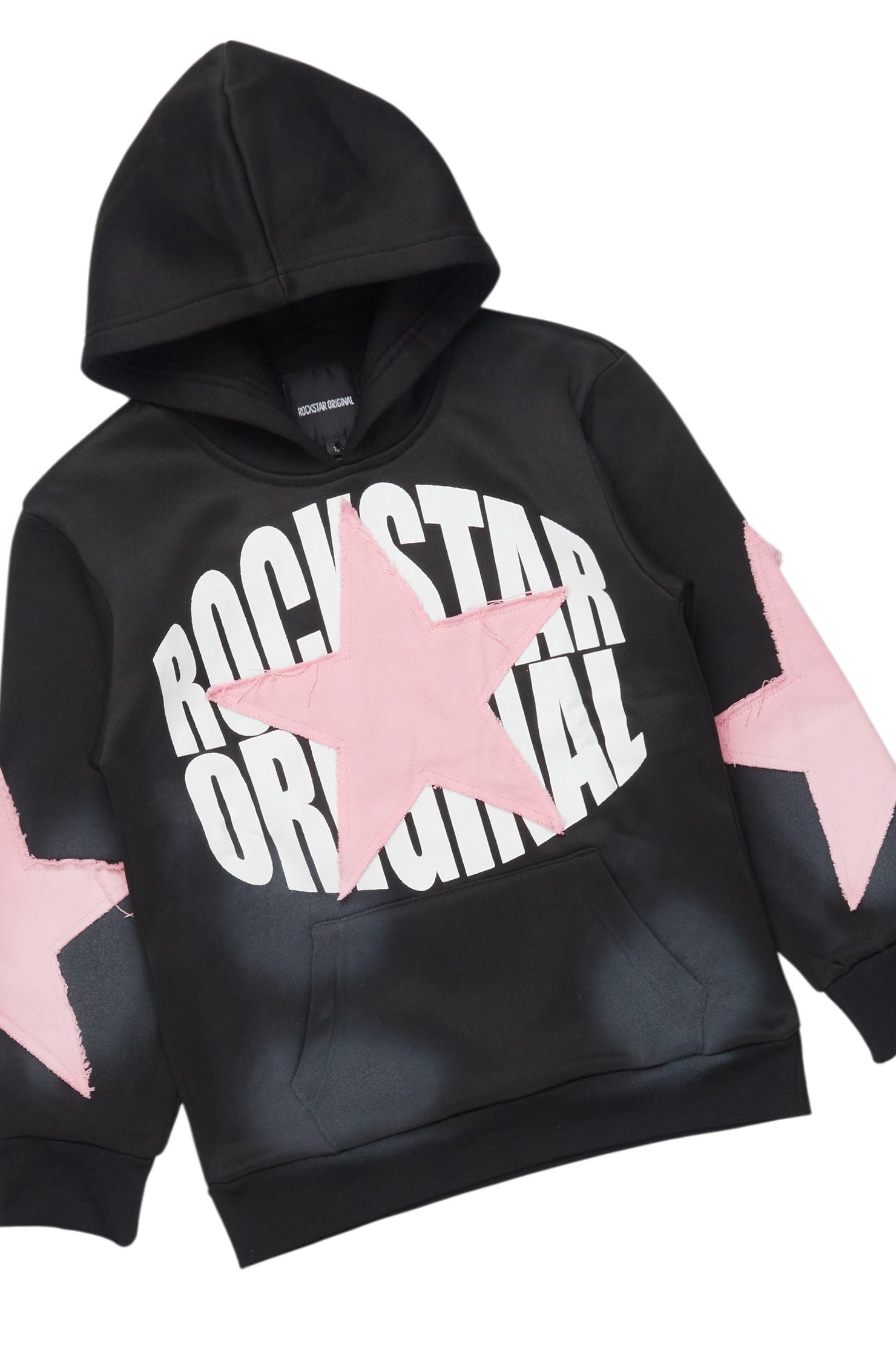 Girls Khaly Black/Pink Track Set