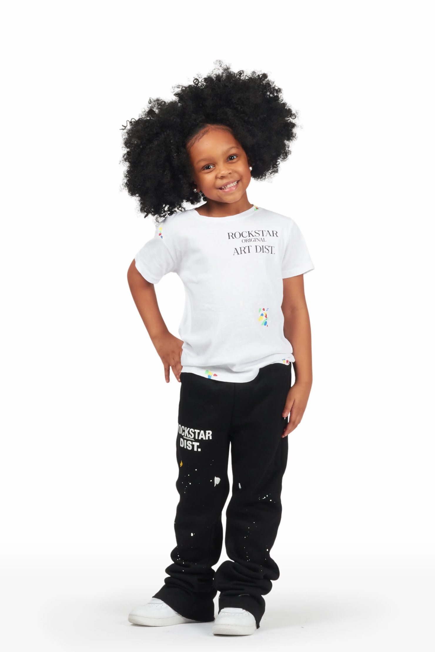 Girls Palmira White Graphic T-Shirt