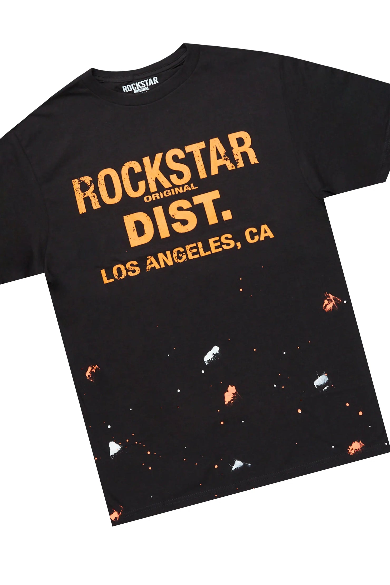 Scottie Black/Orange T-Shirt/Super Stacked Flare Track Pant Set