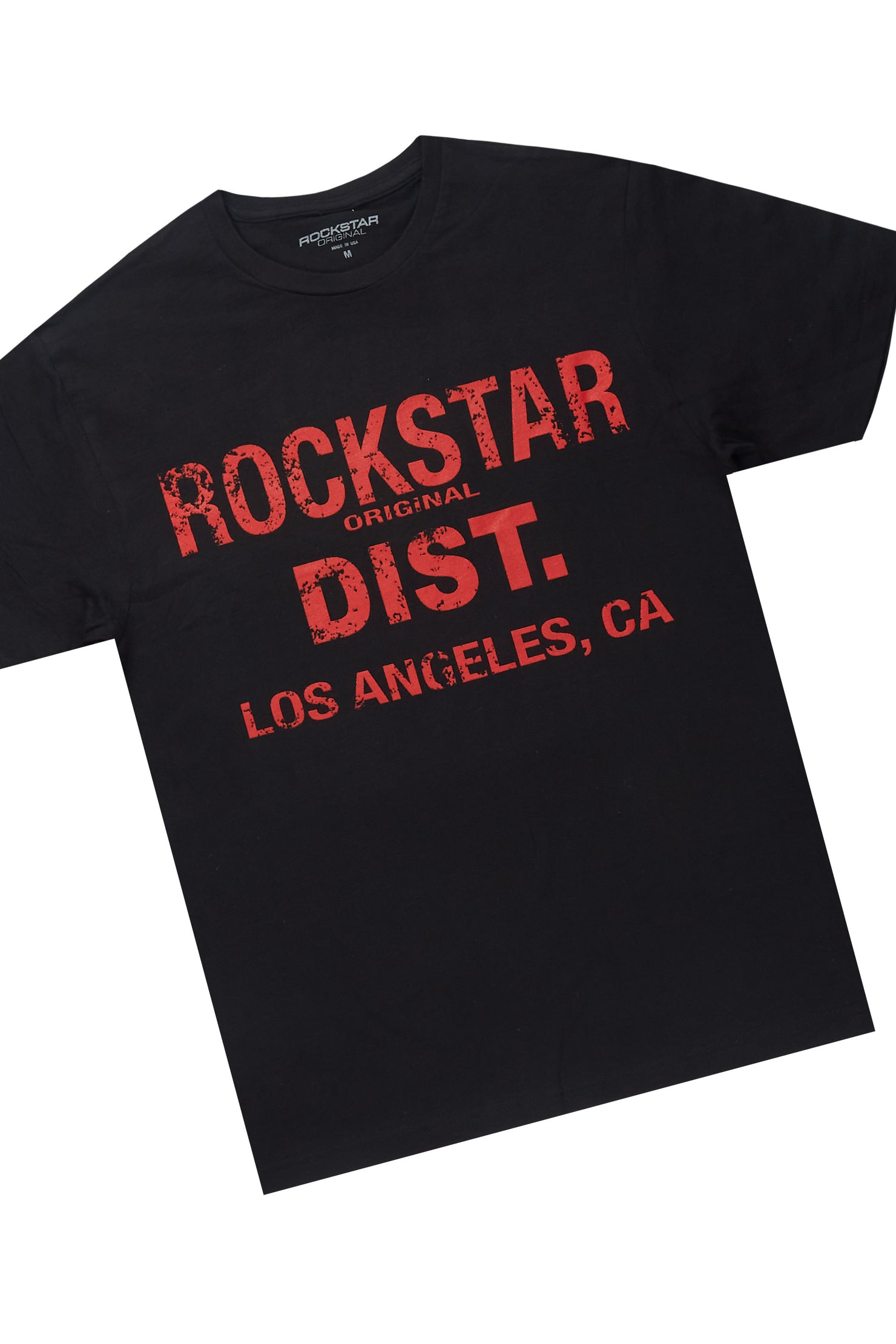 Saxon Black/Red T-Shirt/Stacked Flare Jean Set