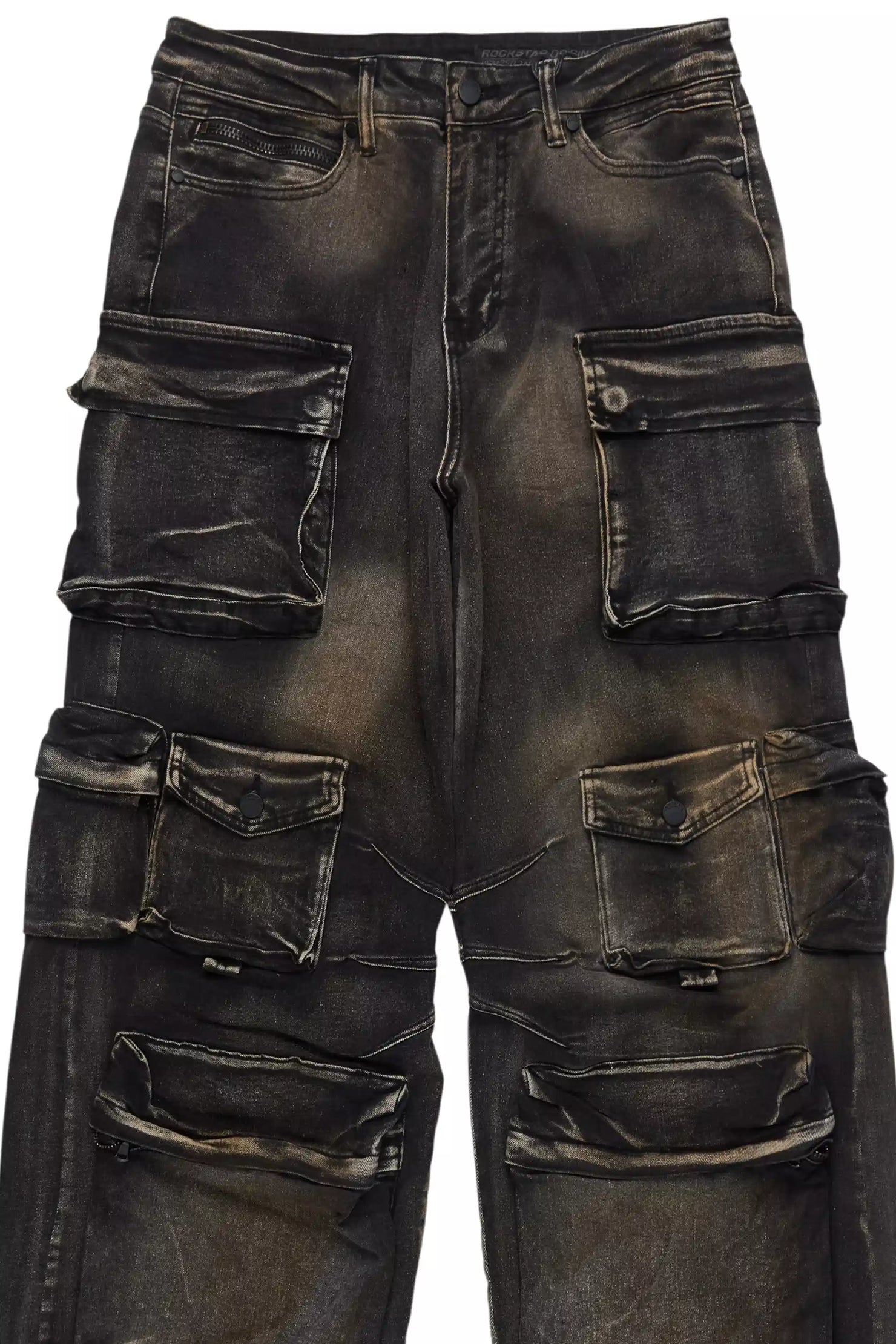 Mahesh Tint Grey Baggy Cargo Jean