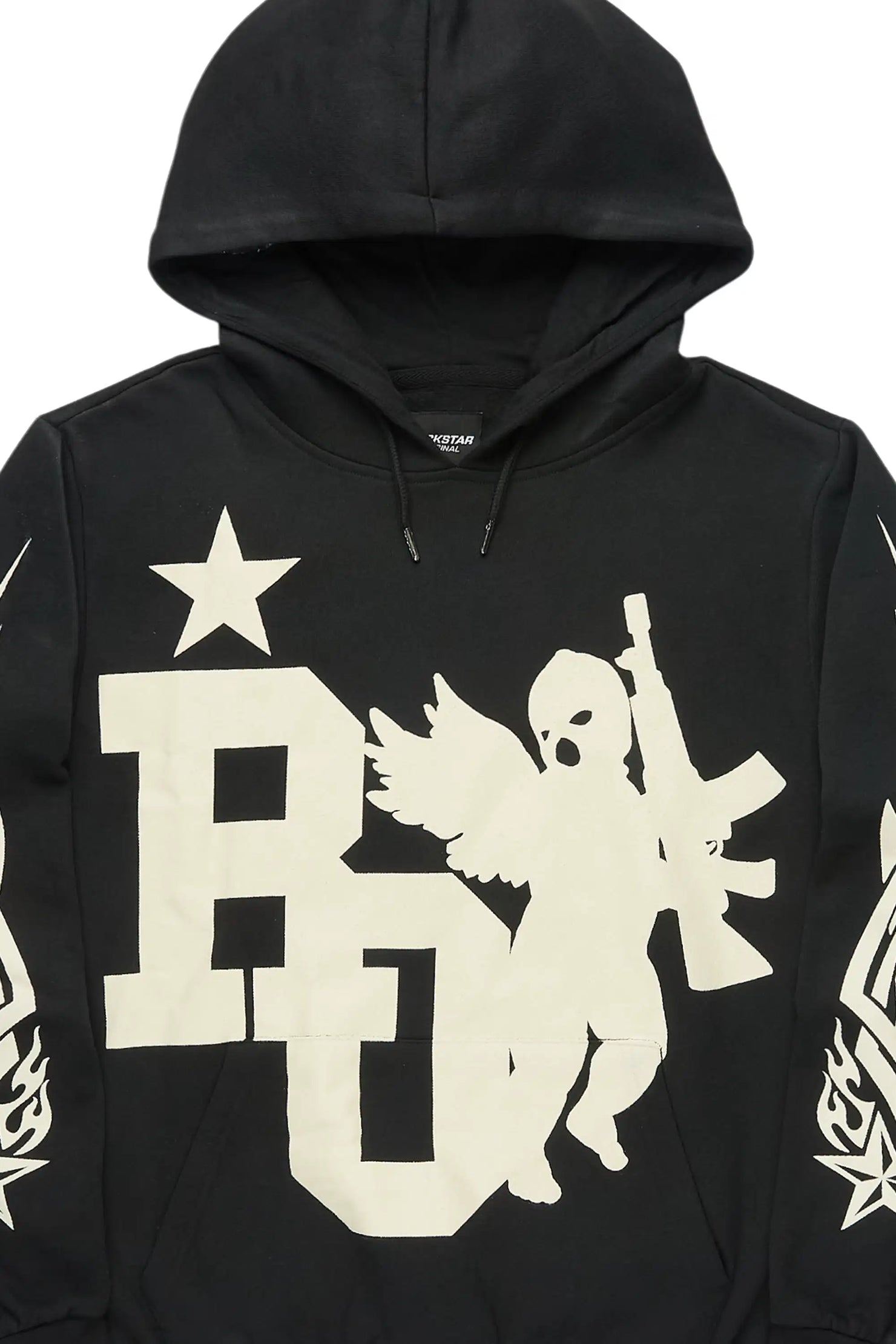 Pluton Black/Cream Graphic Hoodie
