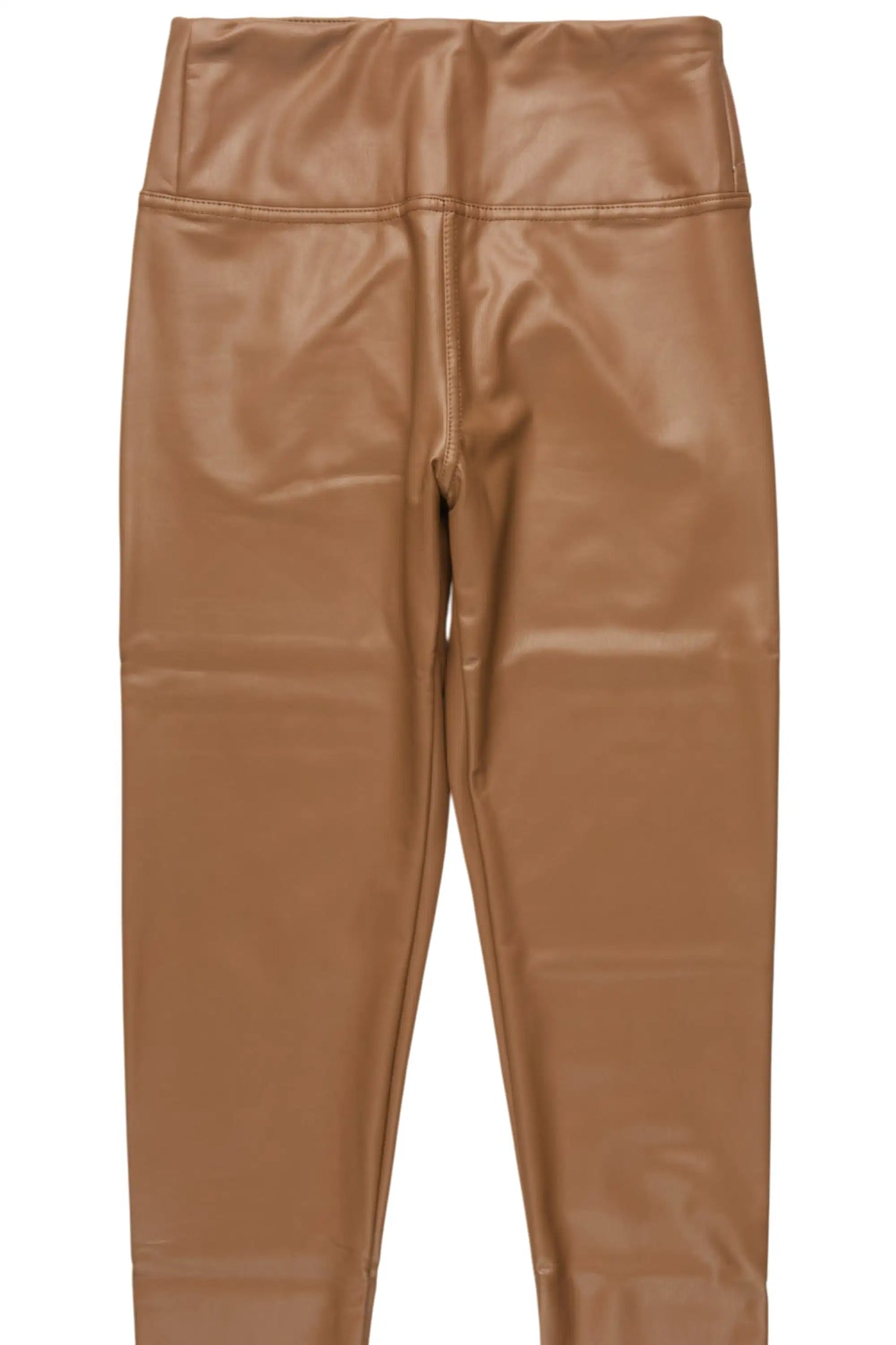 Milette Brown Faux Leather Legging