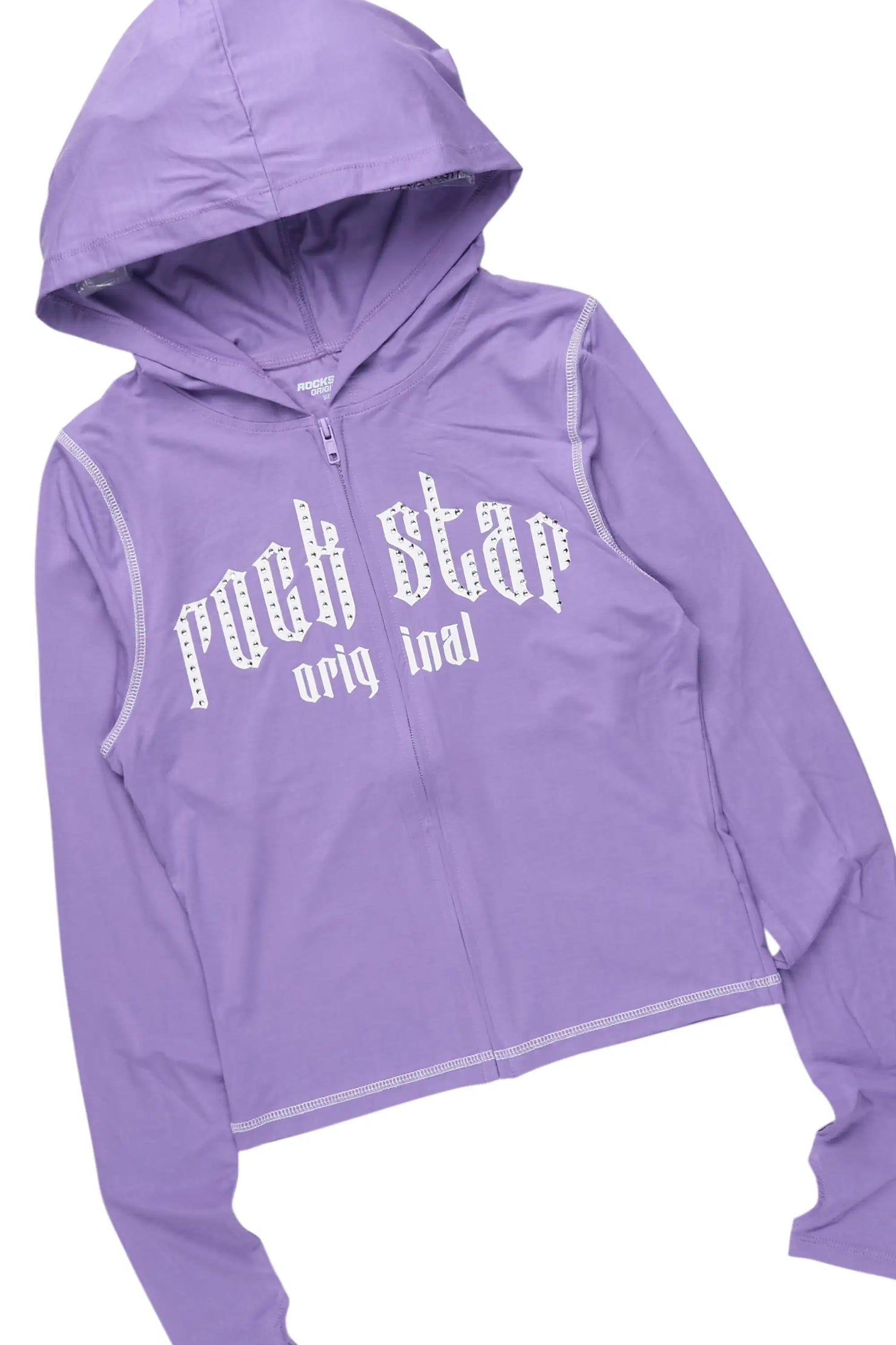 Zyriah Purple Rhinestone Lounge Trackset