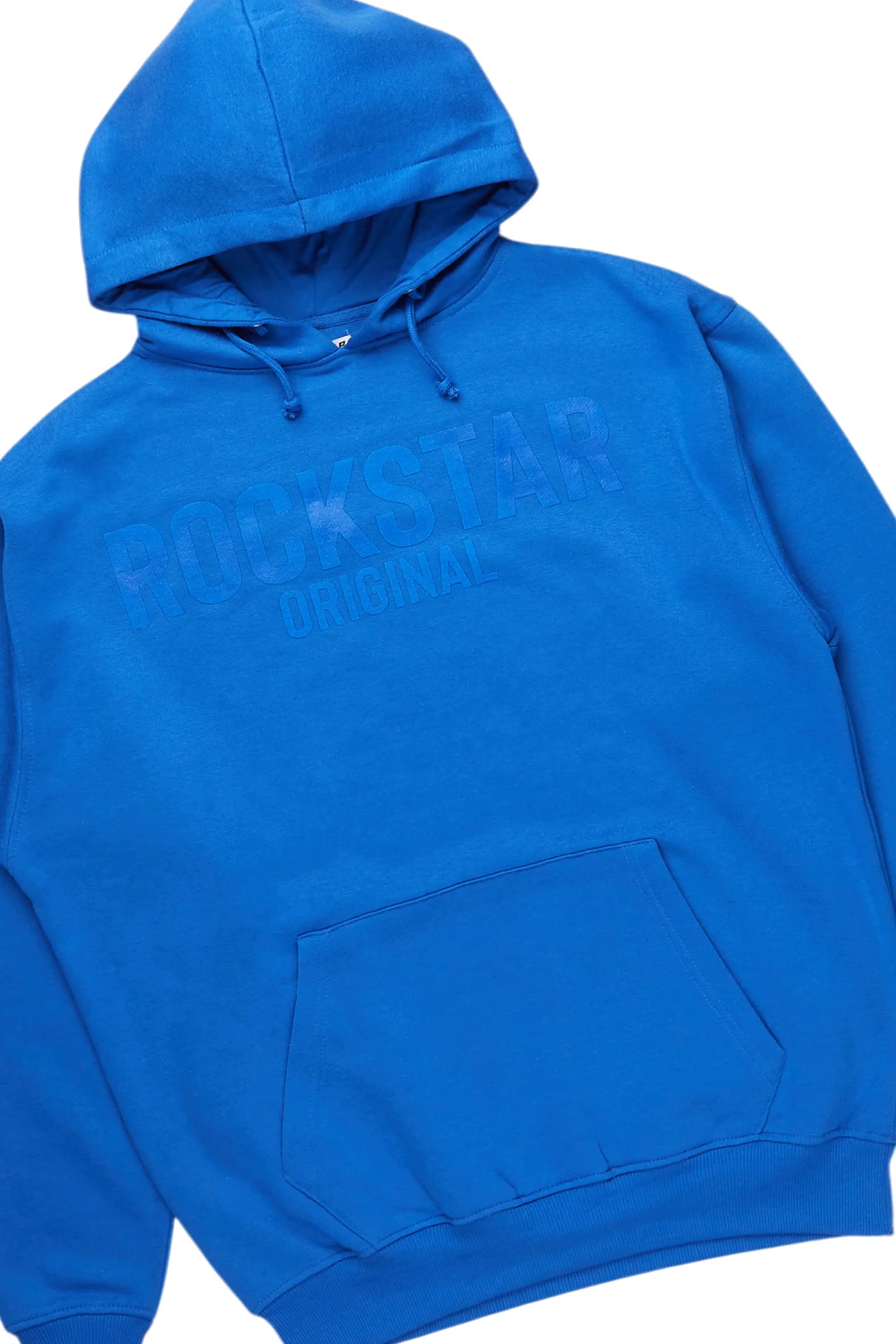 Basic Trio Royal Blue Super Stacked Flare Jean Set