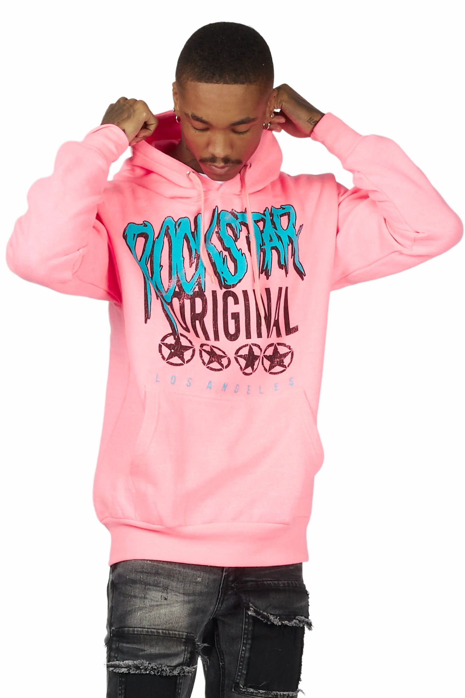 Wizzurd Pink Graphic Hoodie
