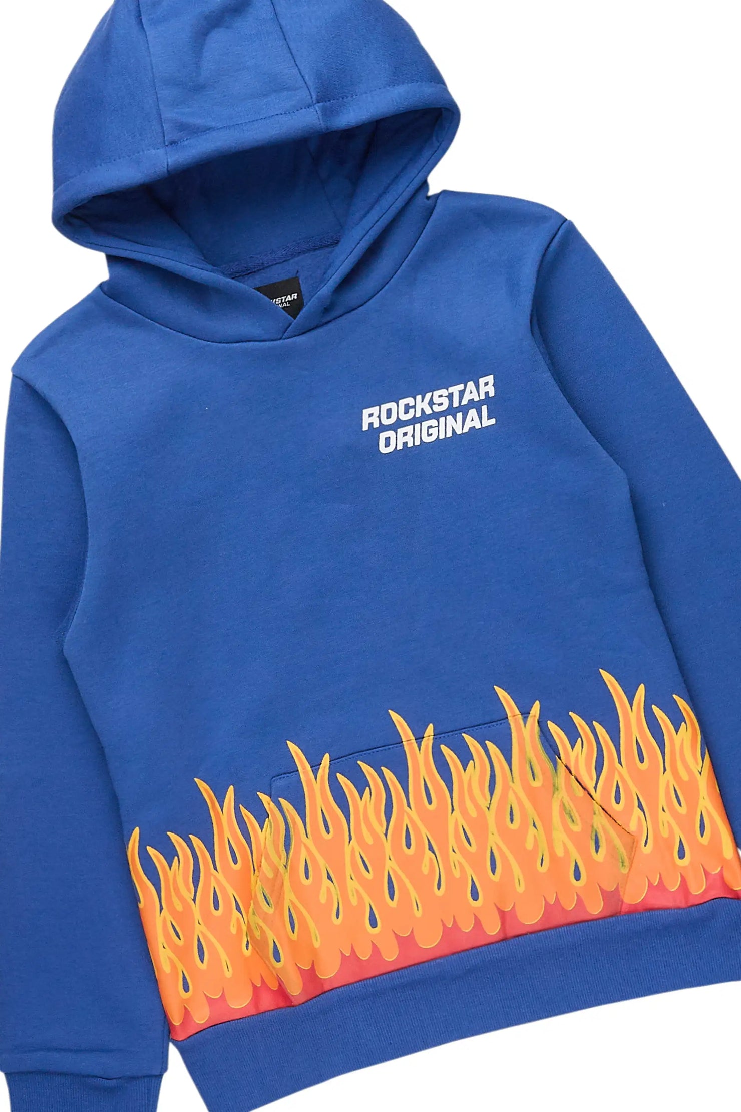 Boys Roeland Royal Hoodie & Gentry Blue Stacked Jean Set