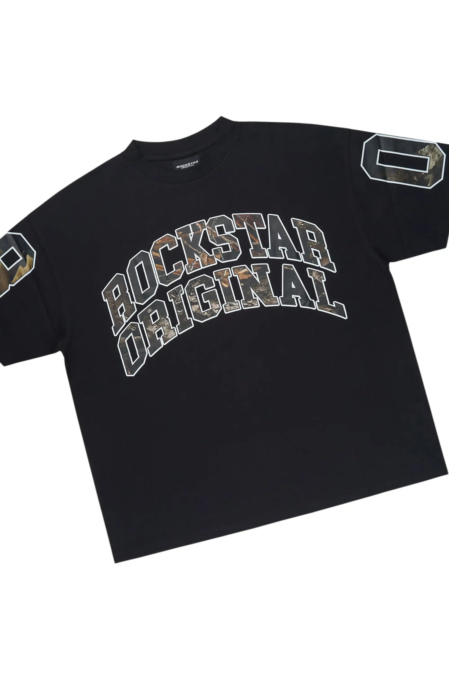 Desiero Black Camo T-Shirt Short Set