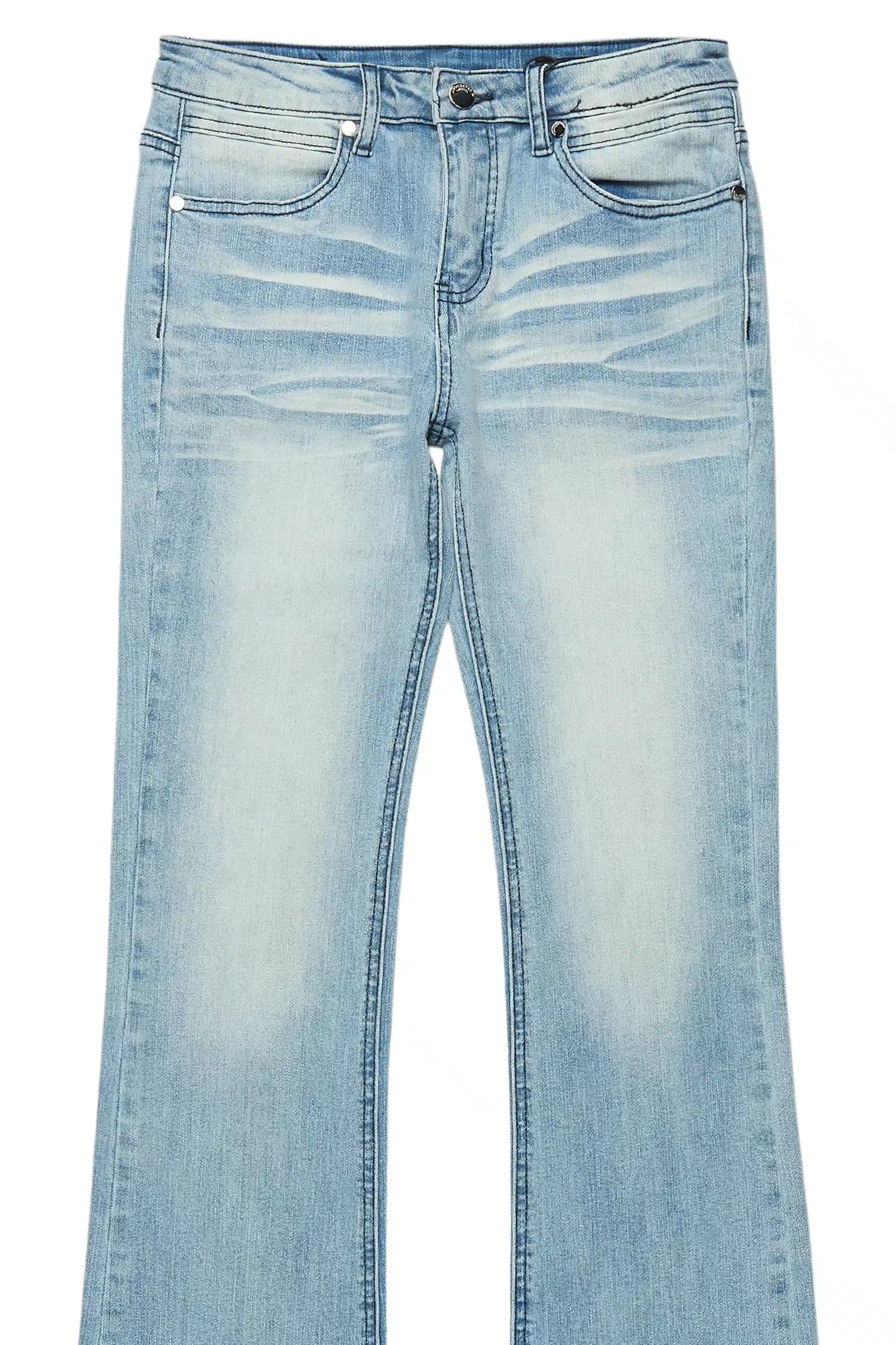 Boys Dag Dark Blue Stacked Flare Jean